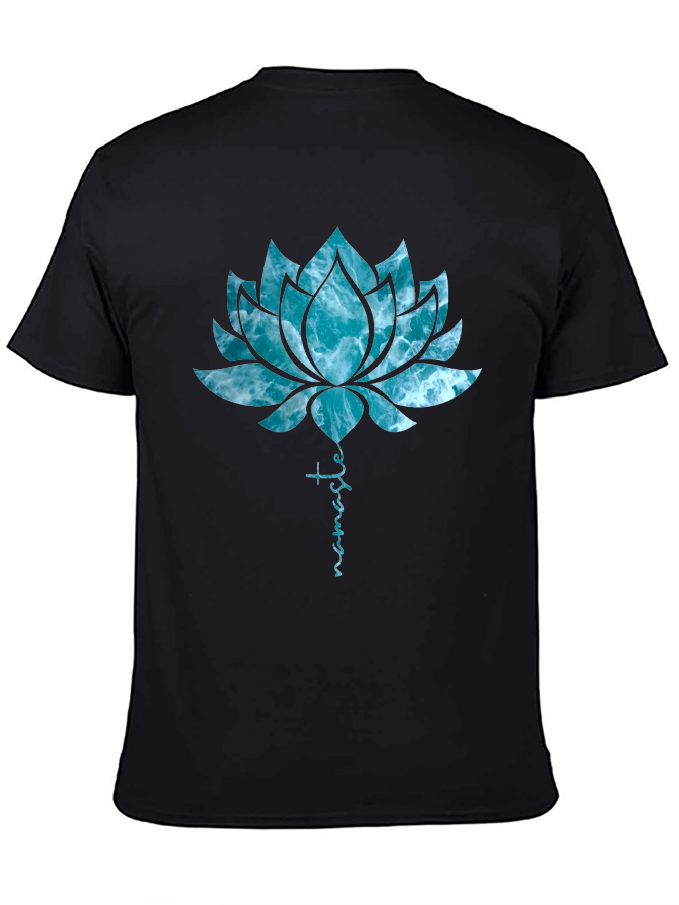 Namaste Lotus Flower Graphic T-Shirt