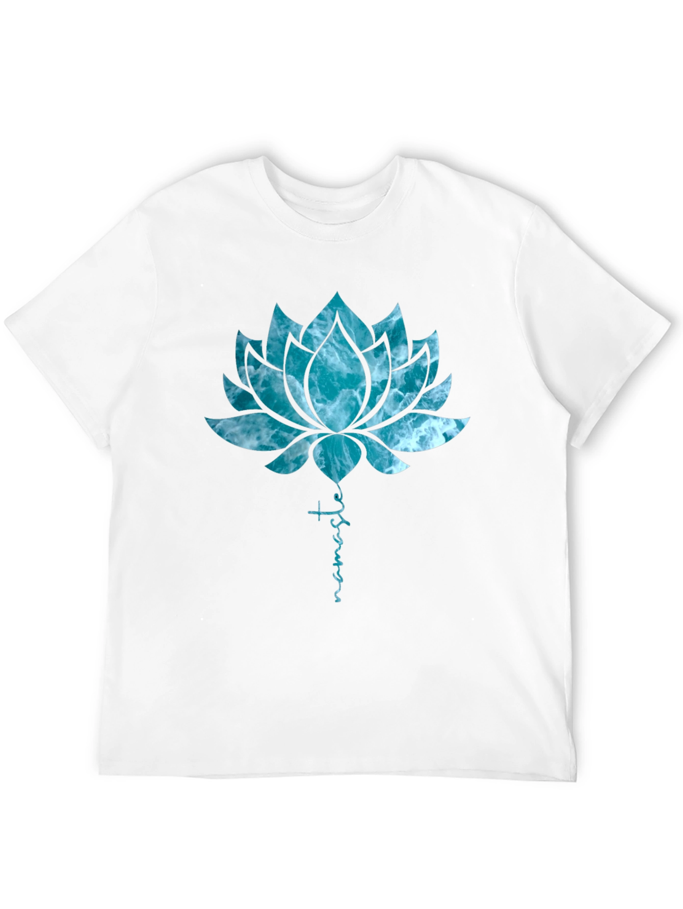 Namaste Lotus Flower Graphic T-Shirt