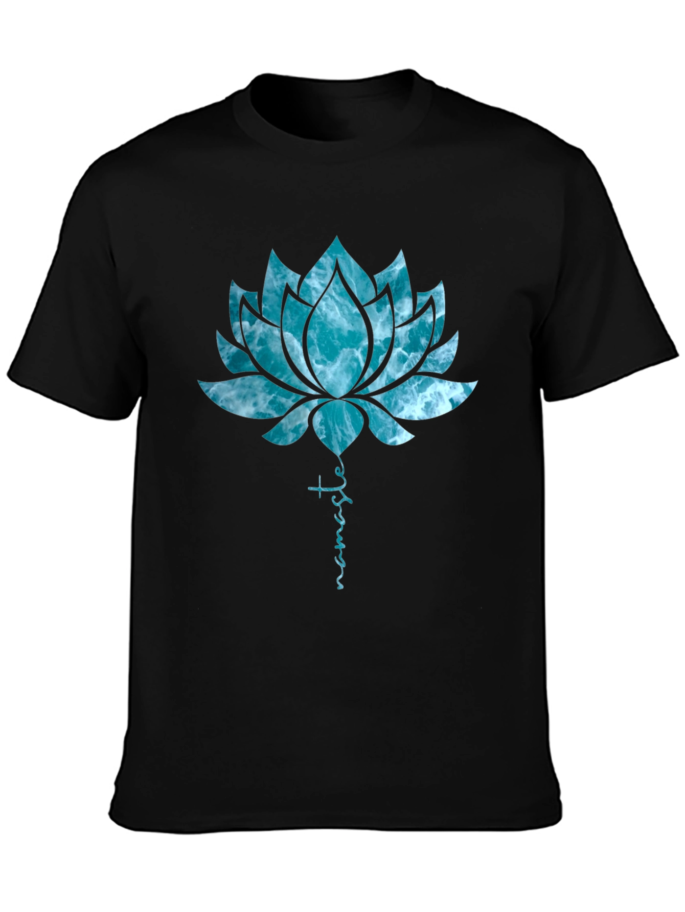 Namaste Lotus Flower Graphic T-Shirt