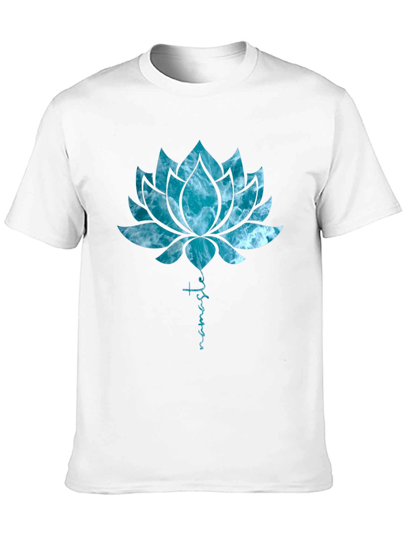 Namaste Lotus Flower Graphic T-Shirt