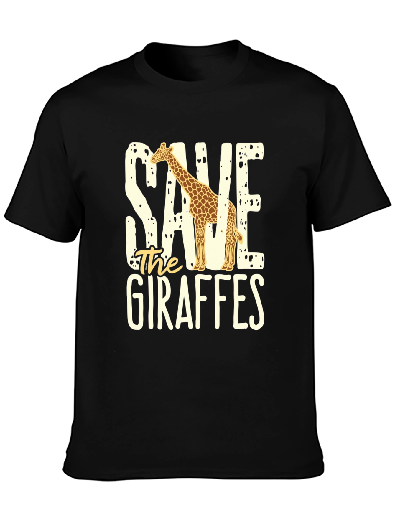 Save the Giraffes Graphic Tee - Eco-Friendly Fashion