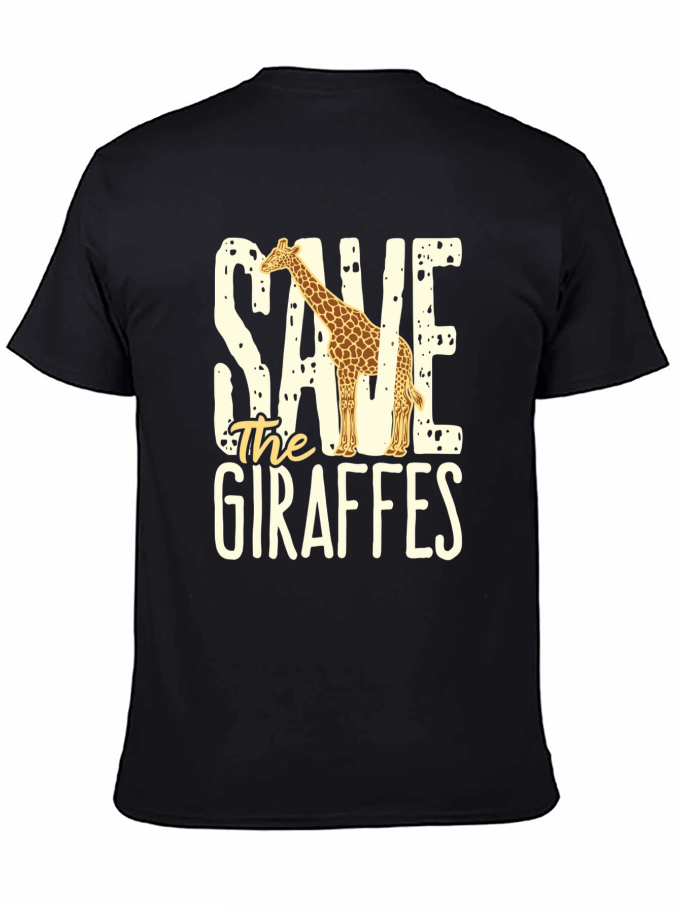 Save the Giraffes Graphic Tee - Eco-Friendly Fashion