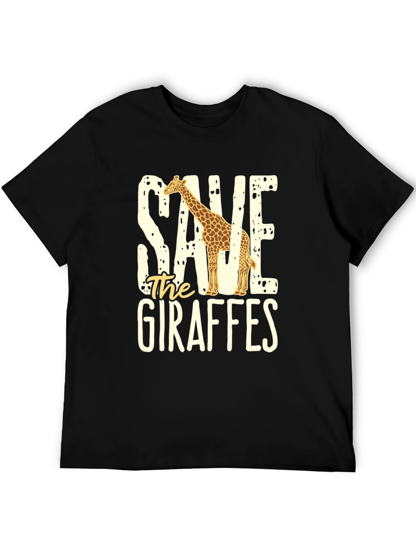 Save the Giraffes Graphic Tee - Eco-Friendly Fashion