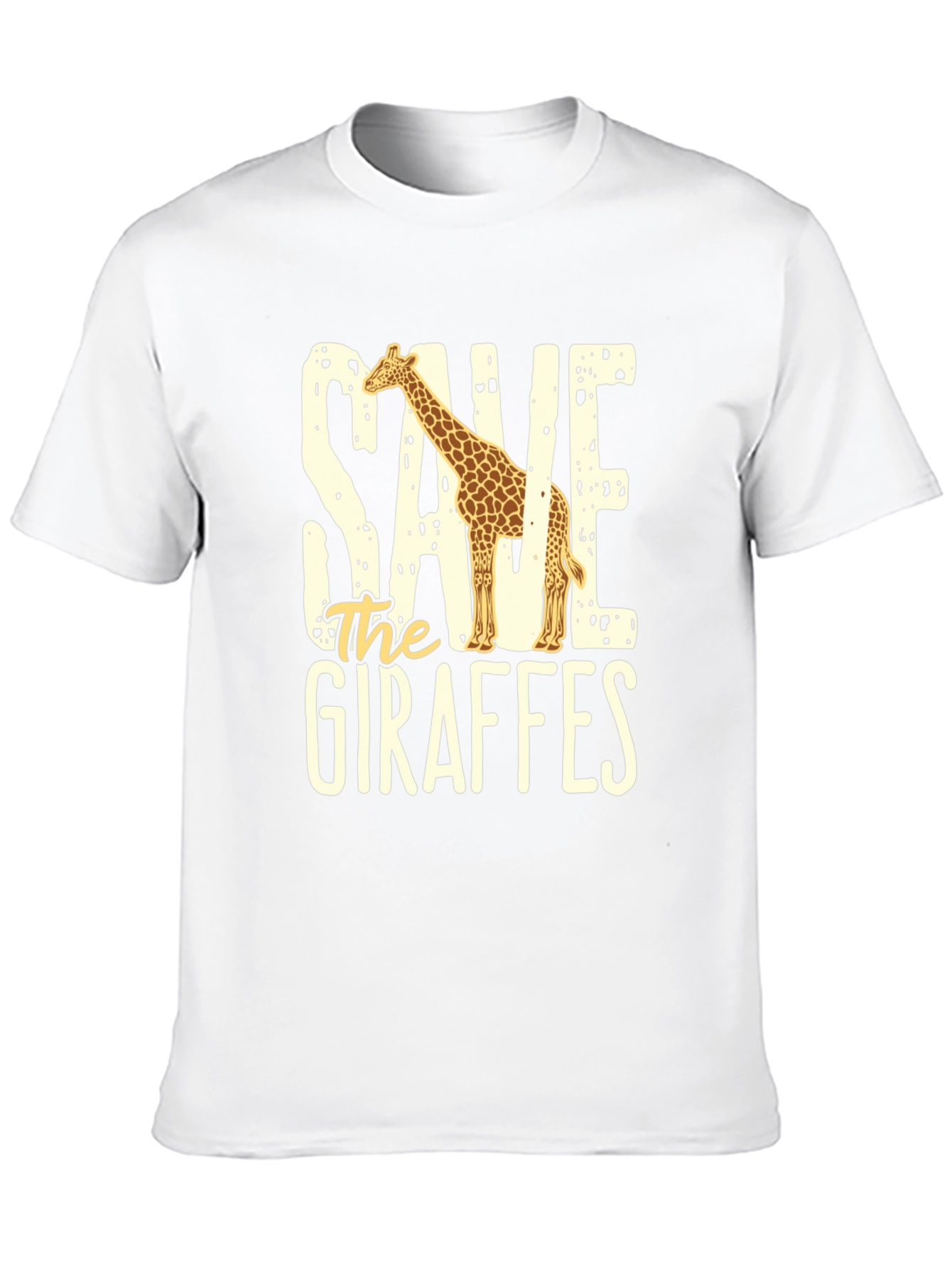 Save the Giraffes Graphic Tee - Eco-Friendly Fashion