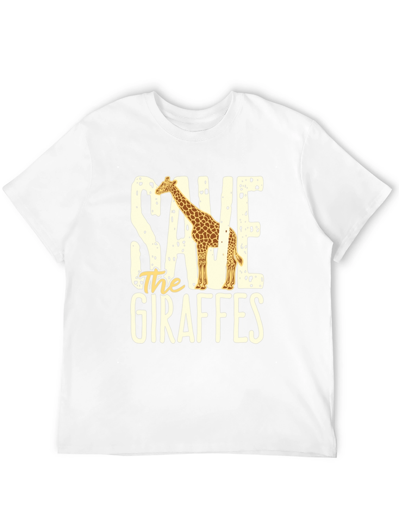 Save the Giraffes Graphic Tee - Eco-Friendly Fashion