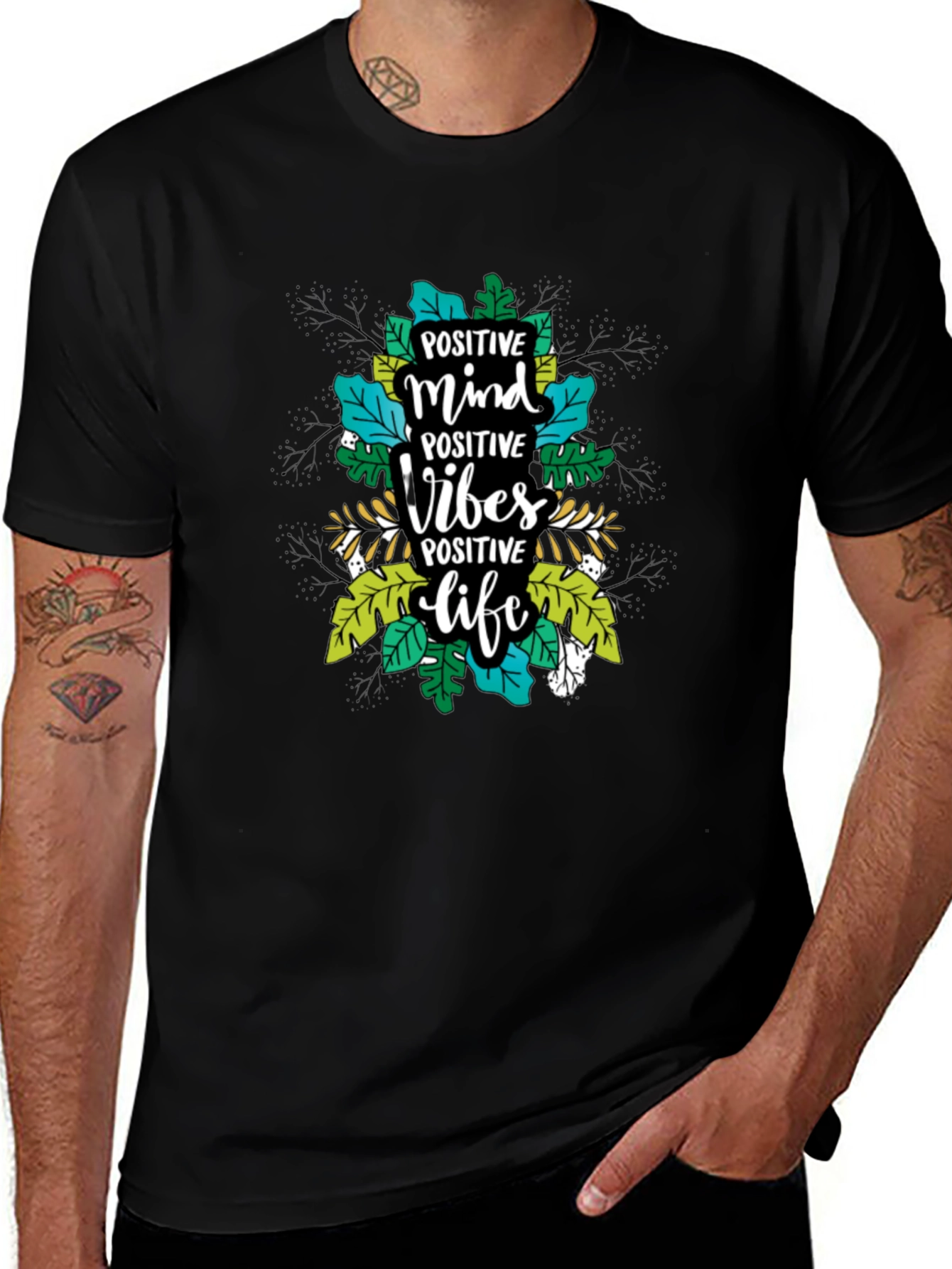 Positive Vibes Graphic T-Shirt