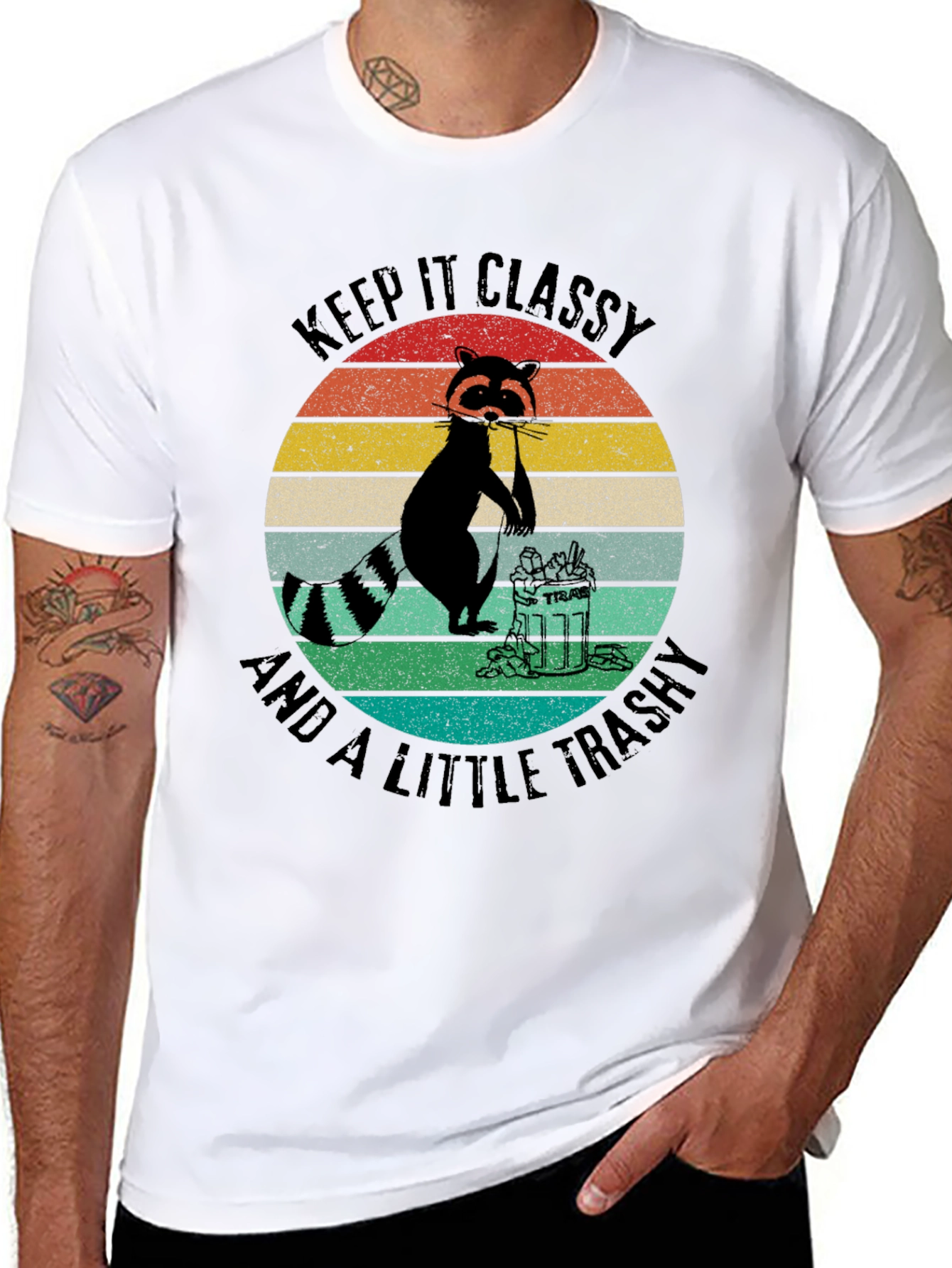 Keep it Classy Raccoon Graphic Tee