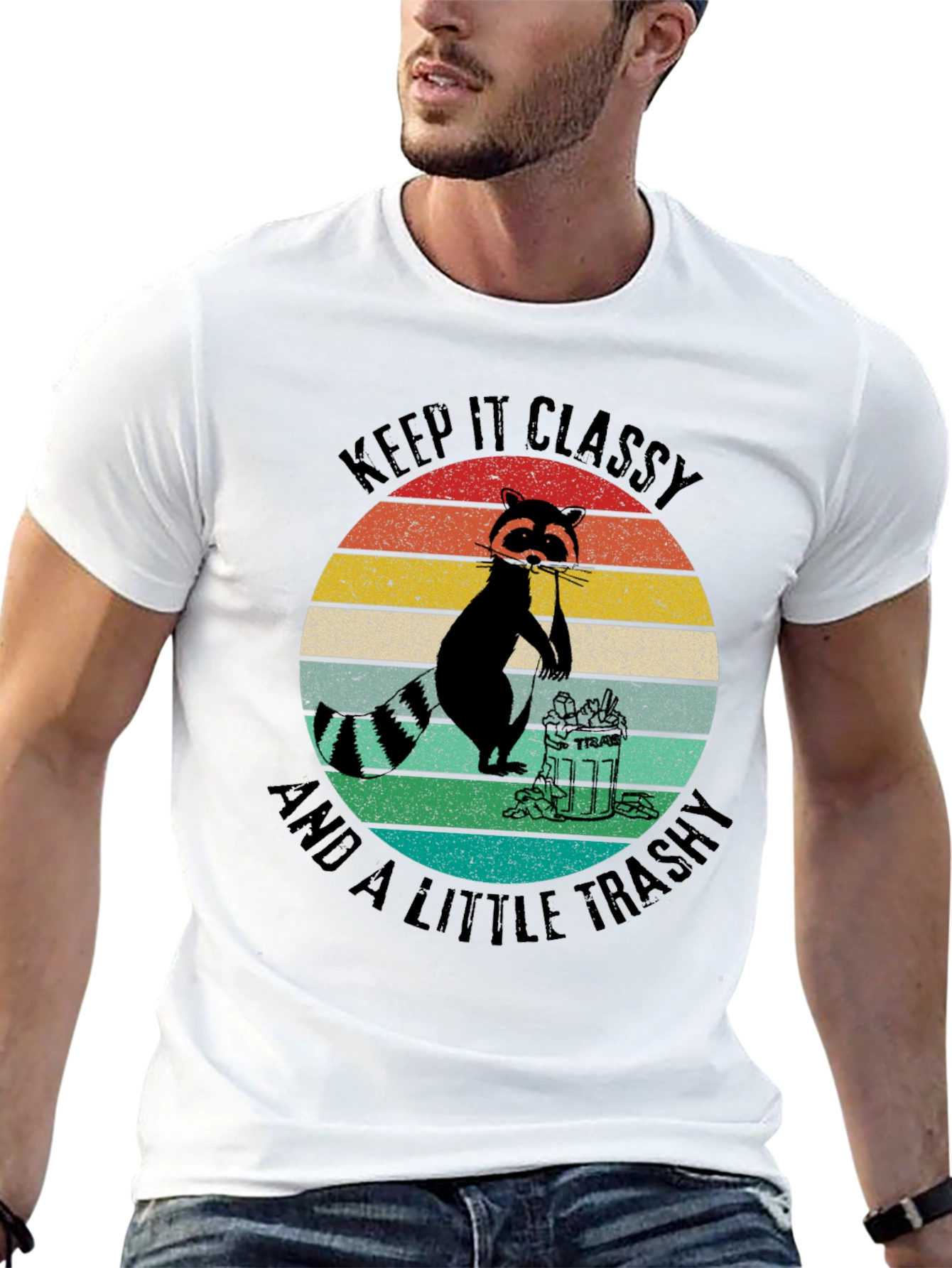 Keep it Classy Raccoon Graphic Tee