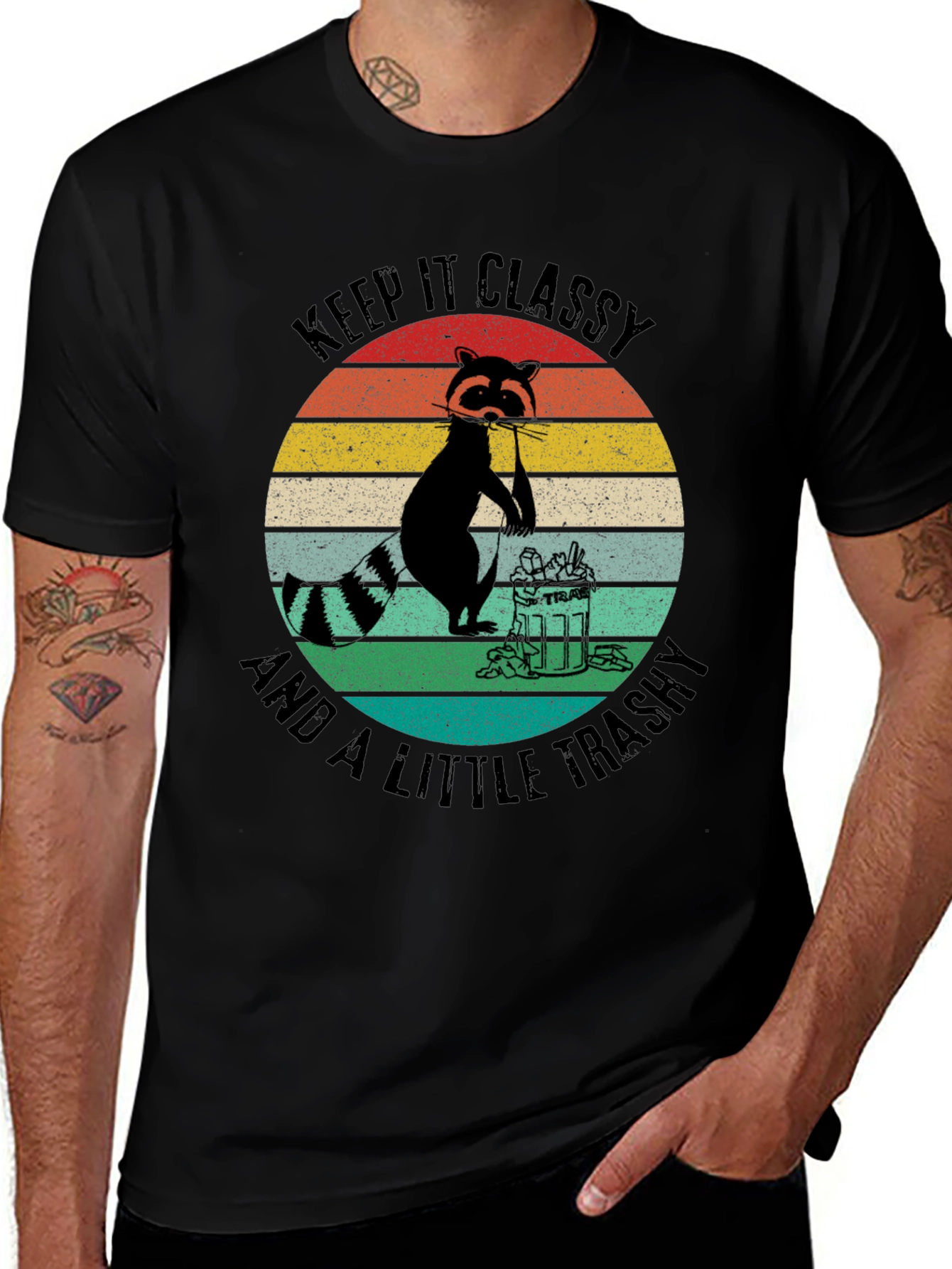 Keep it Classy Raccoon Graphic Tee
