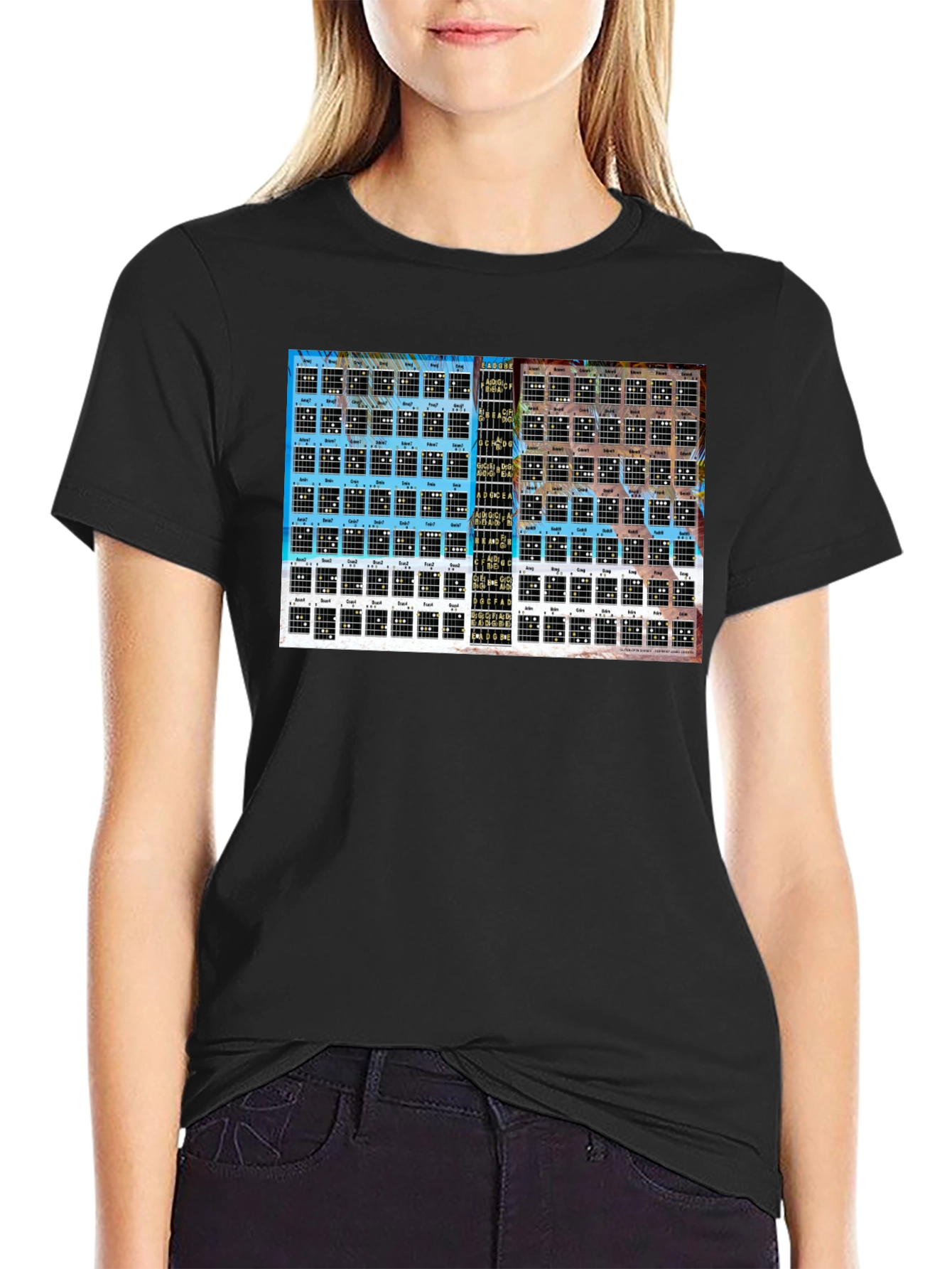 Guitar Chord Chart Graphic Tee