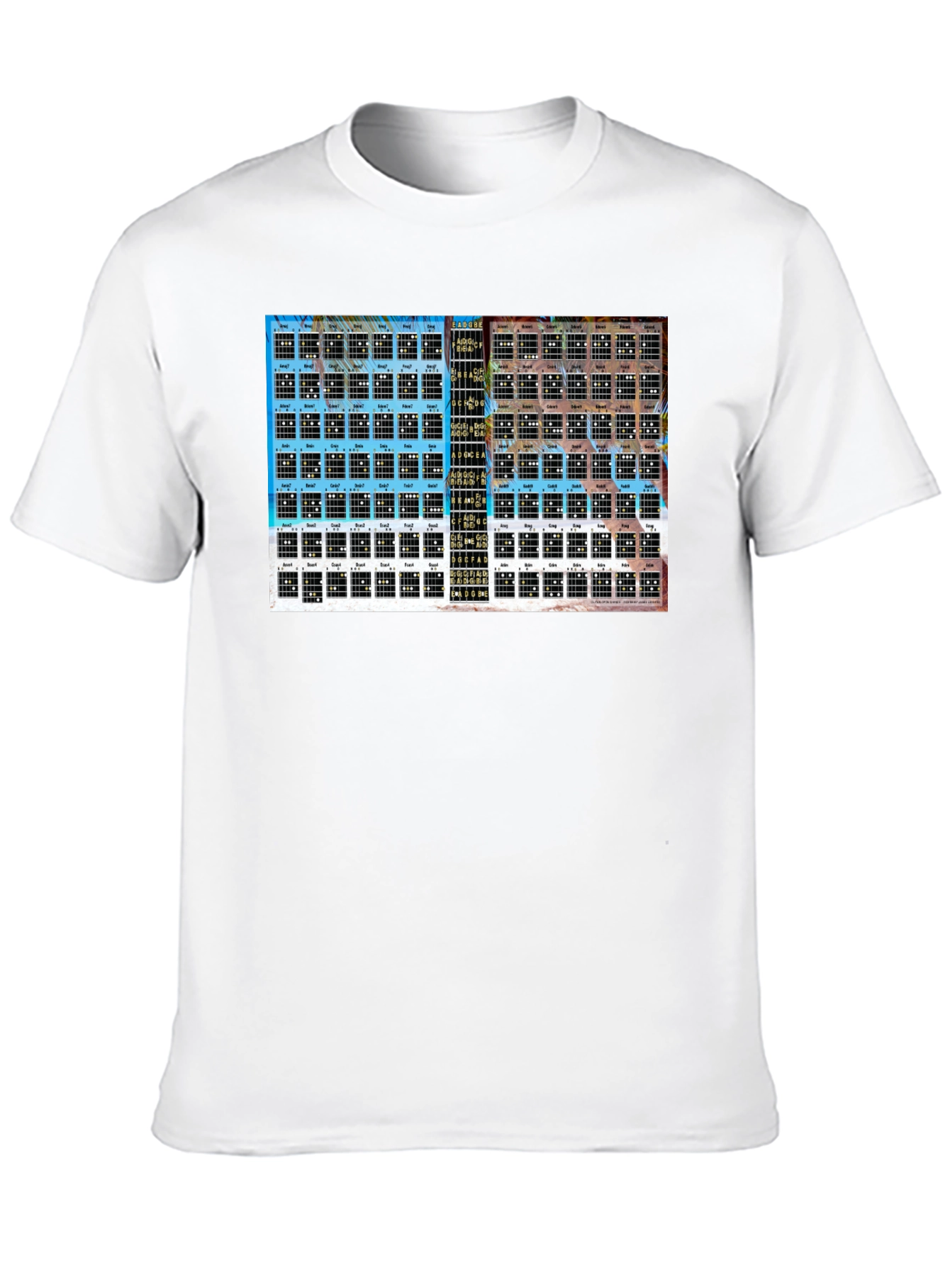 Guitar Chord Chart Graphic Tee