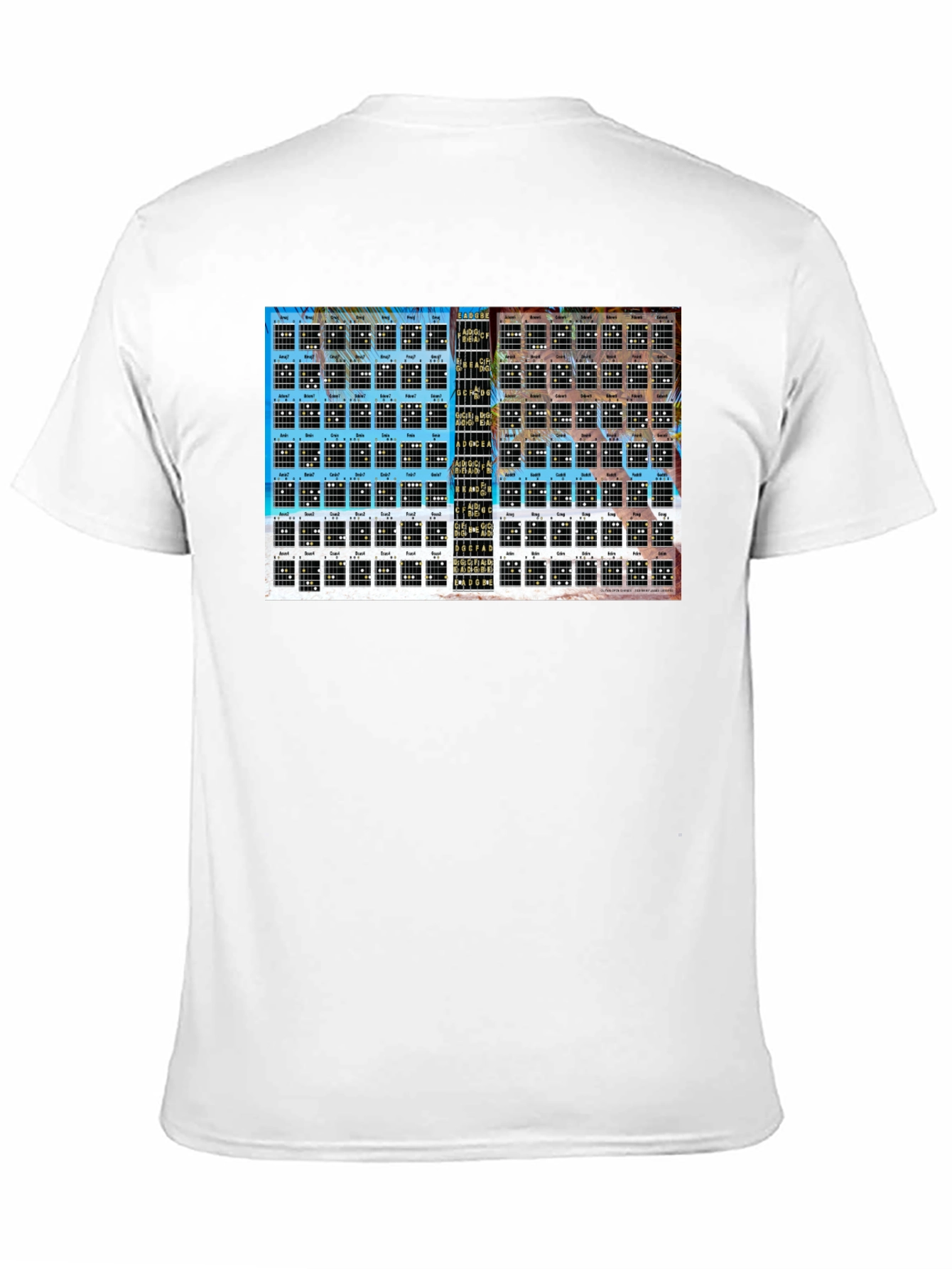 Guitar Chord Chart Graphic Tee