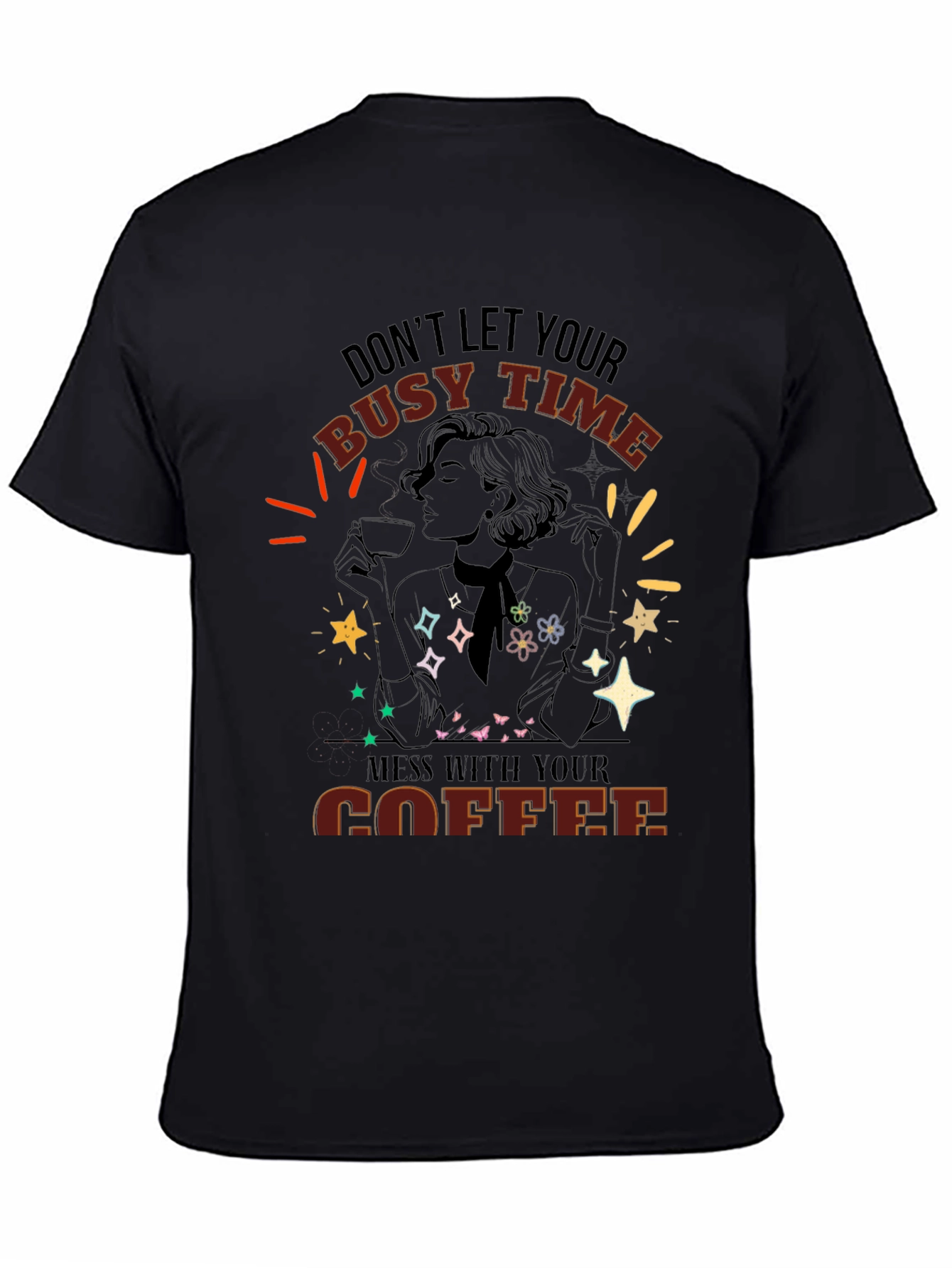 Busy Time Coffee Graphic Tee - Unisex Fit