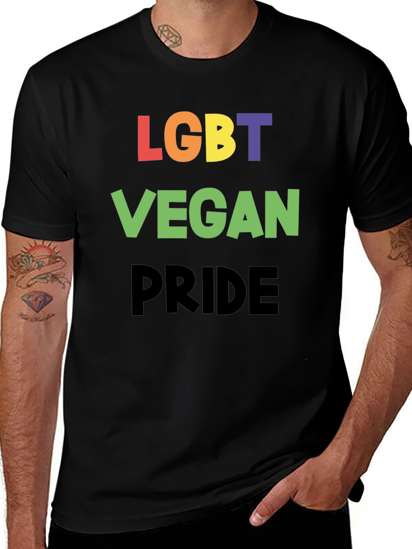 LGBT Vegan Pride T-Shirt - Unisex