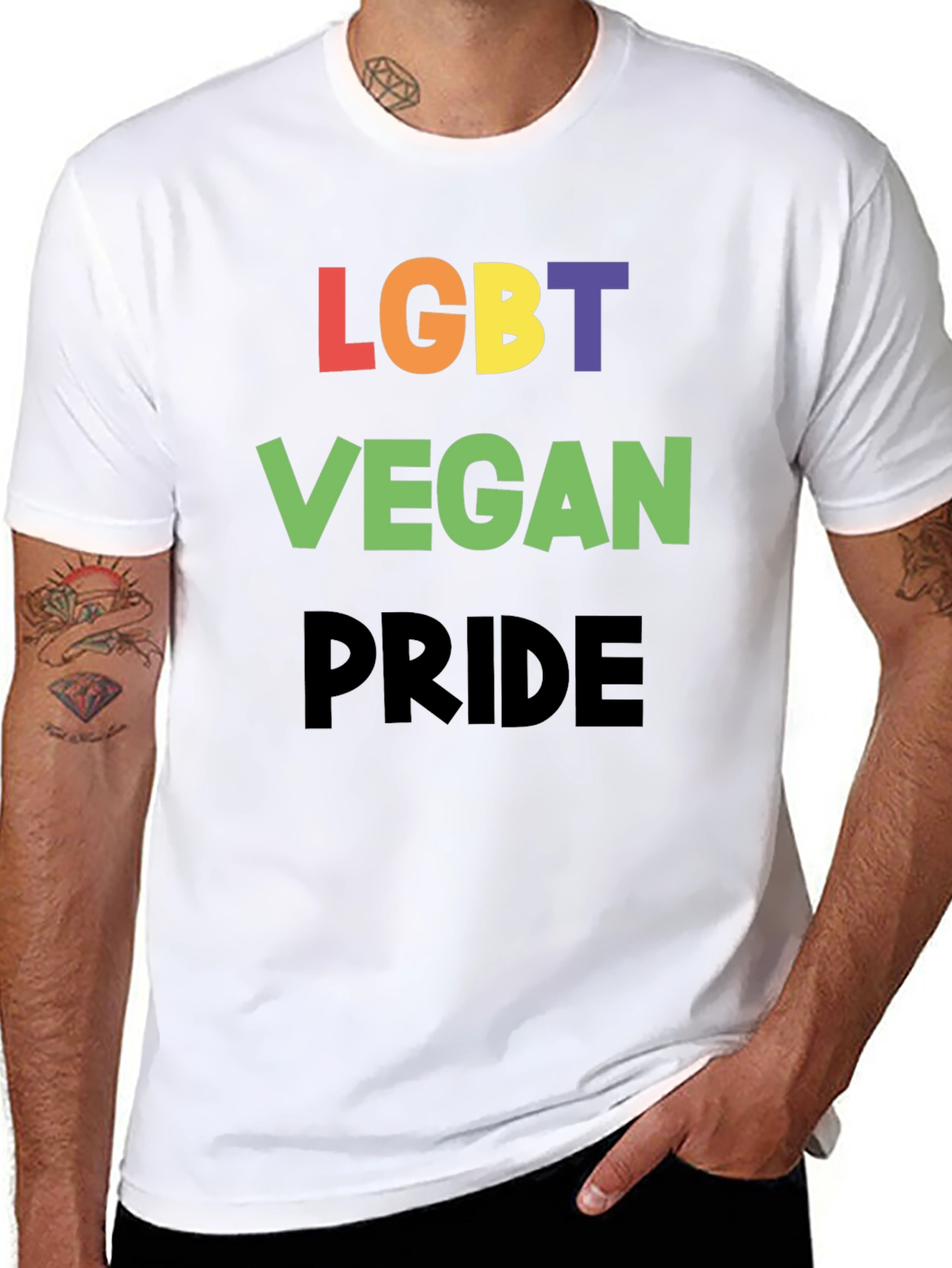 LGBT Vegan Pride T-Shirt - Unisex