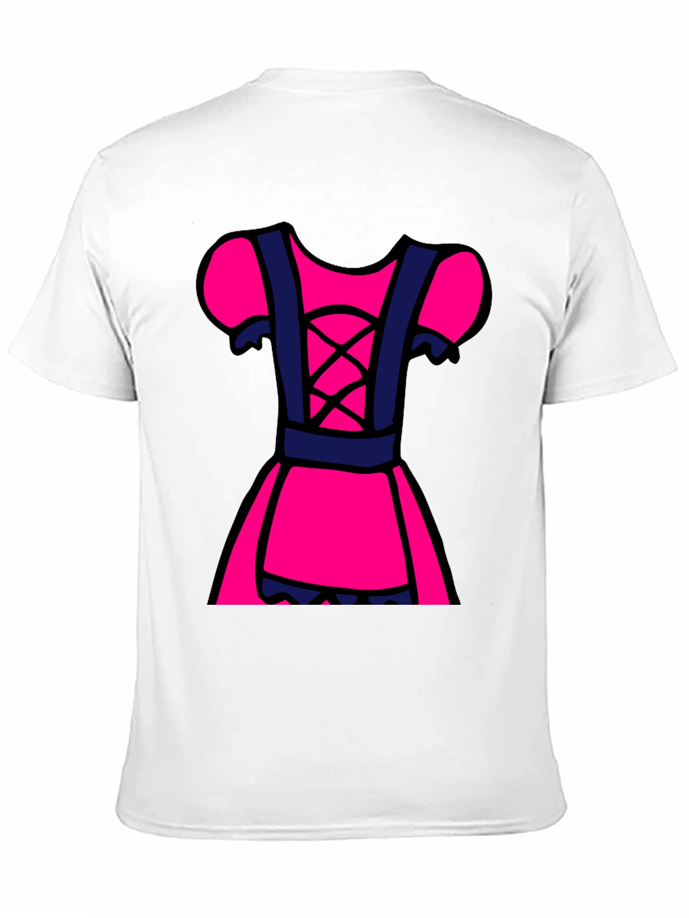 Novelty Dress Design Black T-Shirt