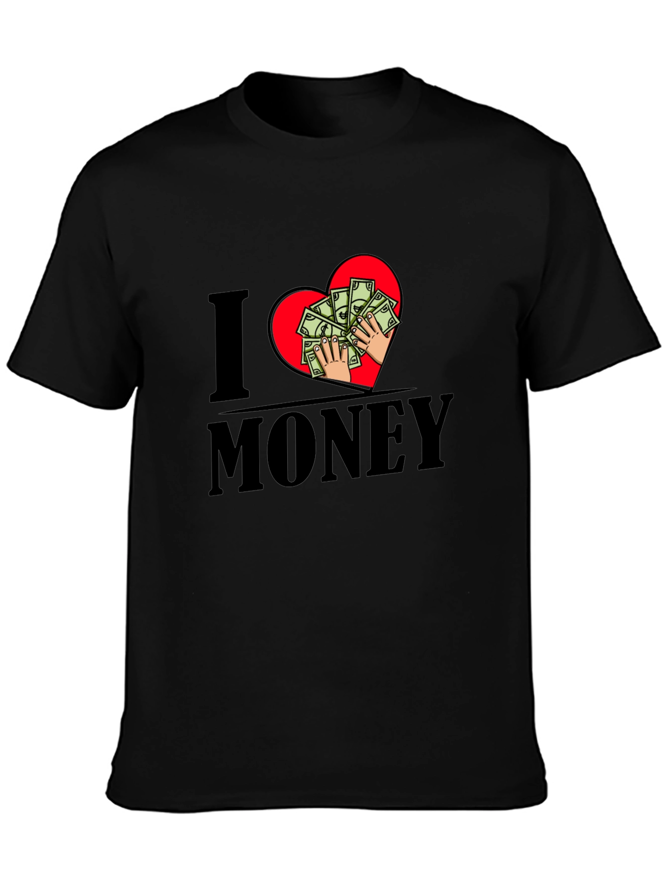 I Heart Money T-Shirt - Graphic Print Tee