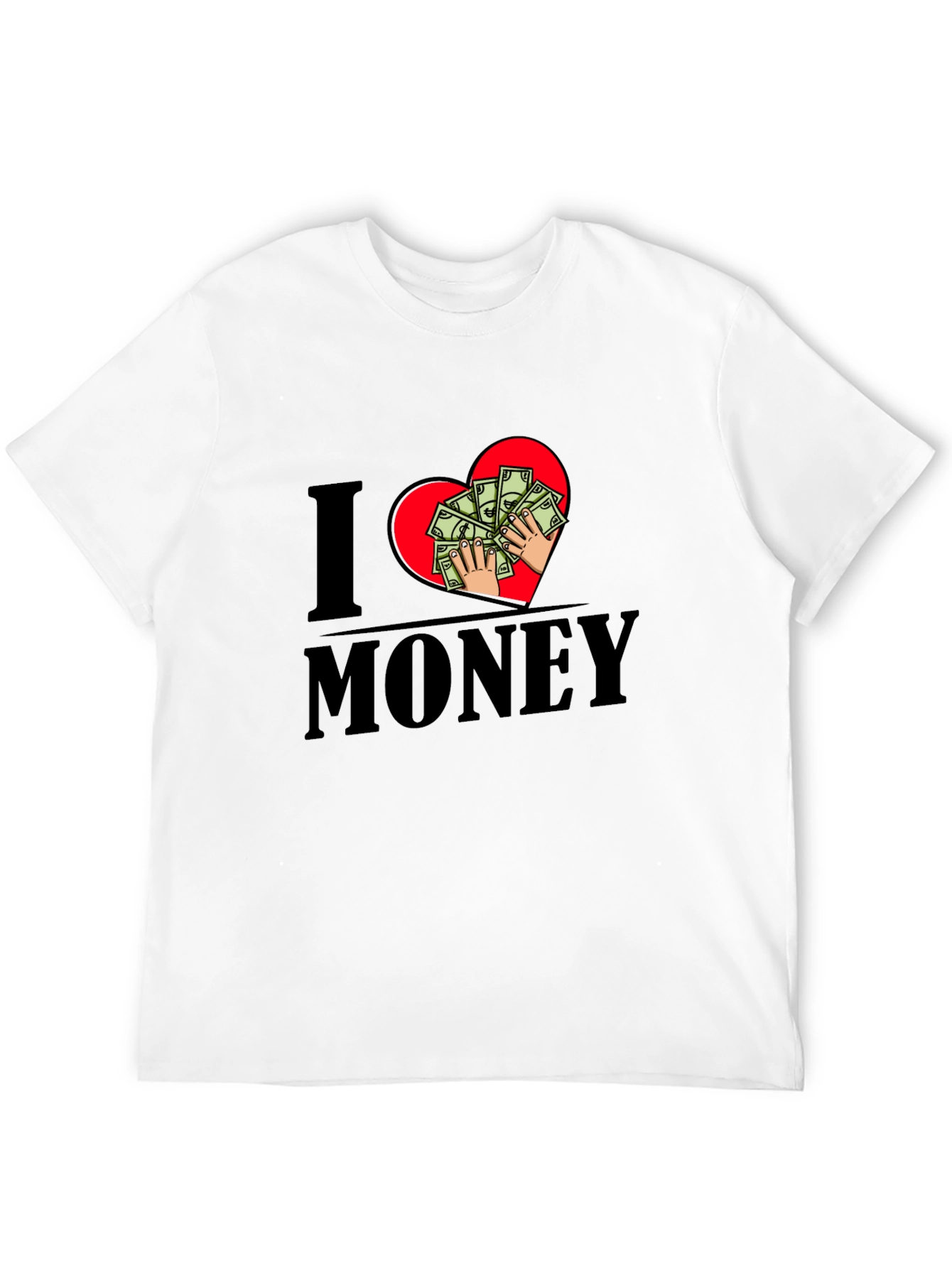 I Heart Money T-Shirt - Graphic Print Tee