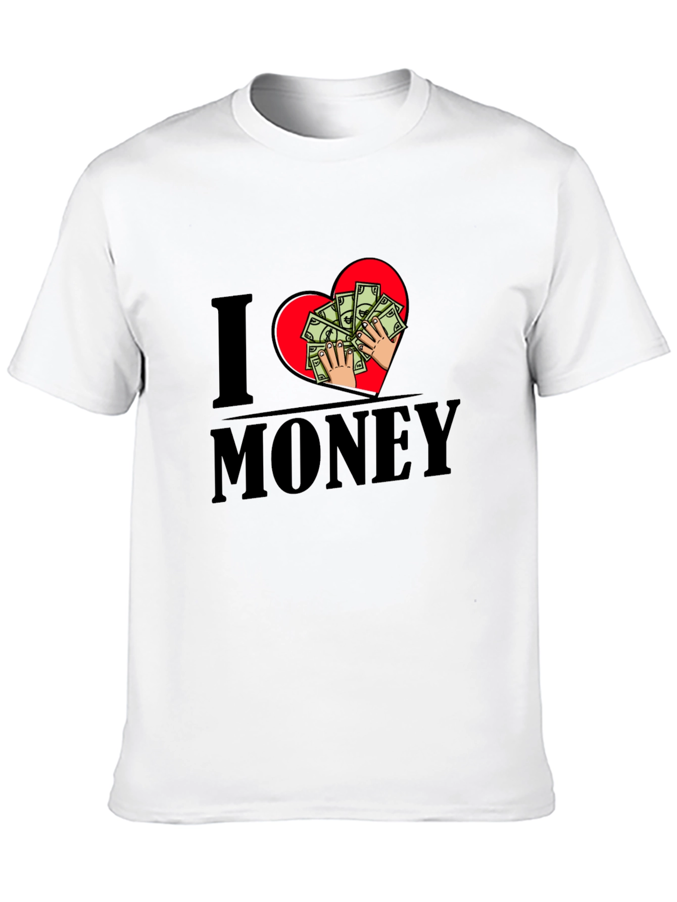 I Heart Money T-Shirt - Graphic Print Tee