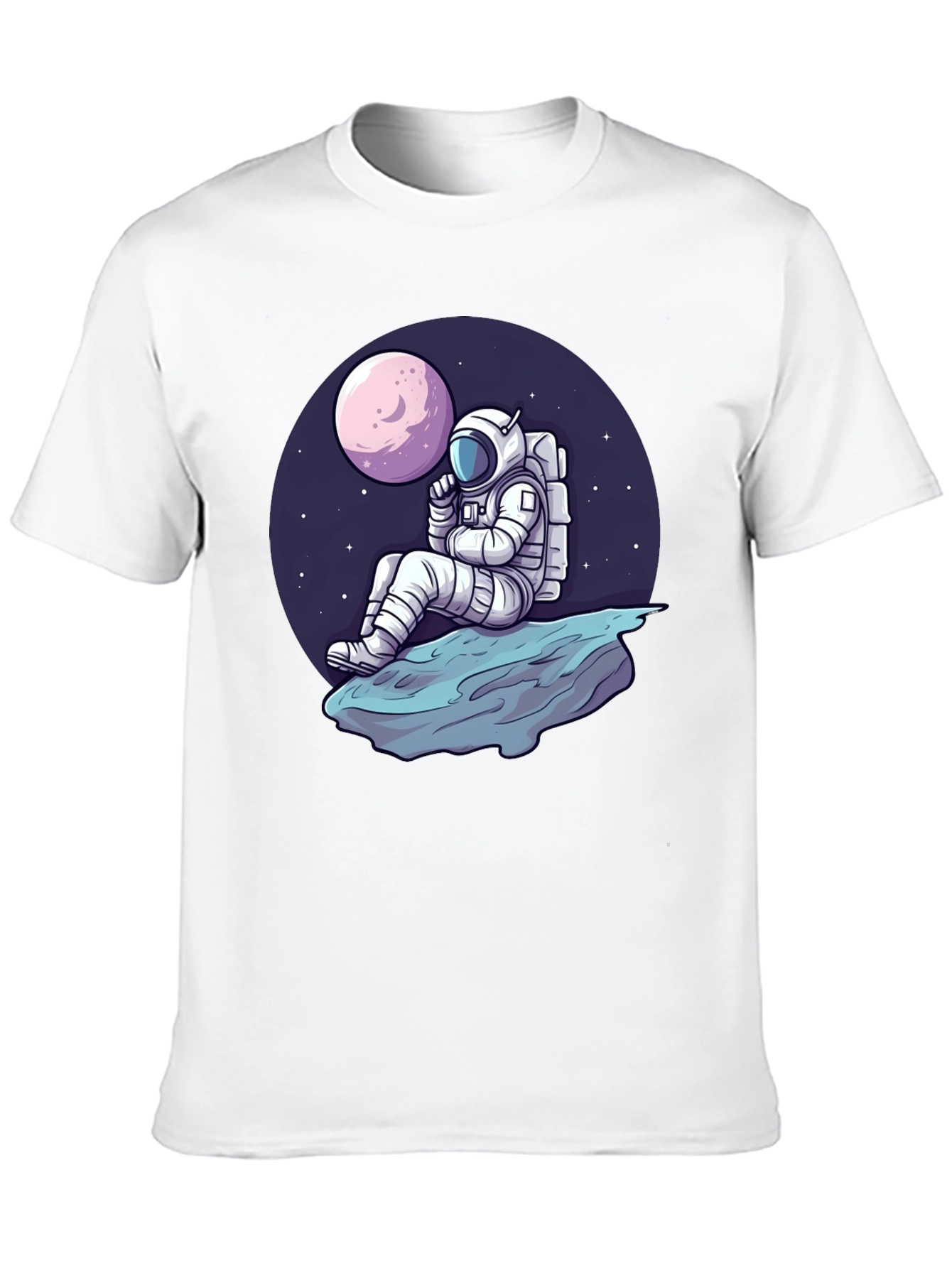 Astronaut on Moon T-Shirt - Space Adventure Tee