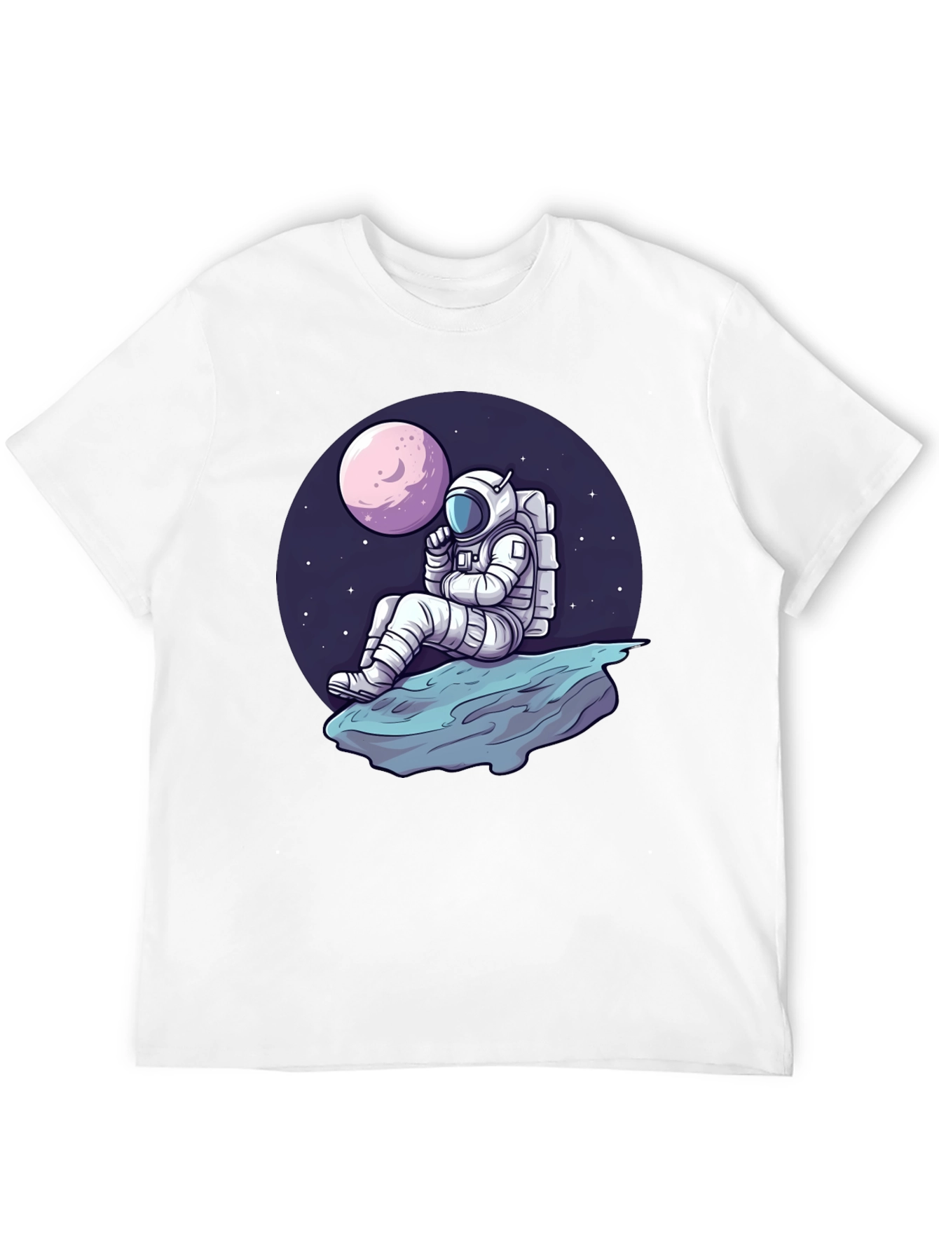 Astronaut on Moon T-Shirt - Space Adventure Tee
