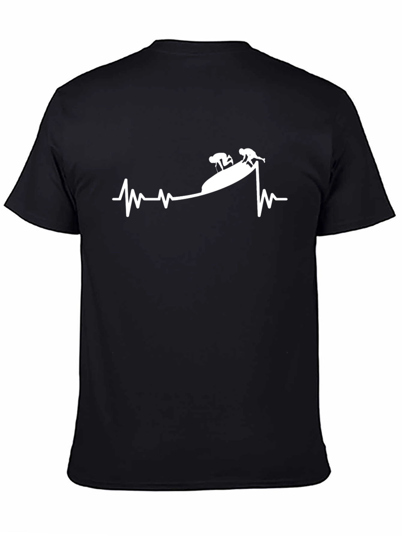 Black Heartbeat Kayak T-Shirt