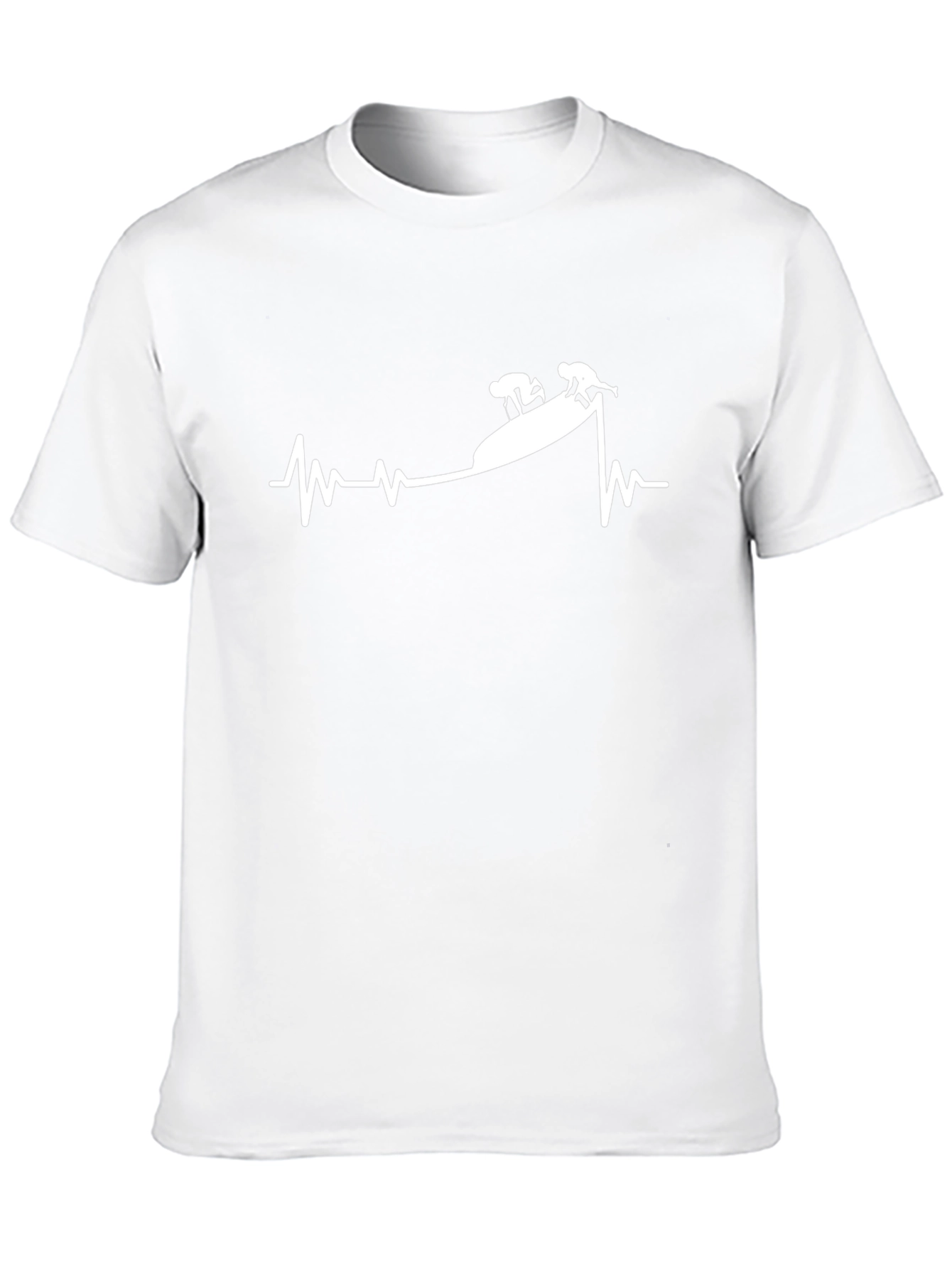Black Heartbeat Kayak T-Shirt