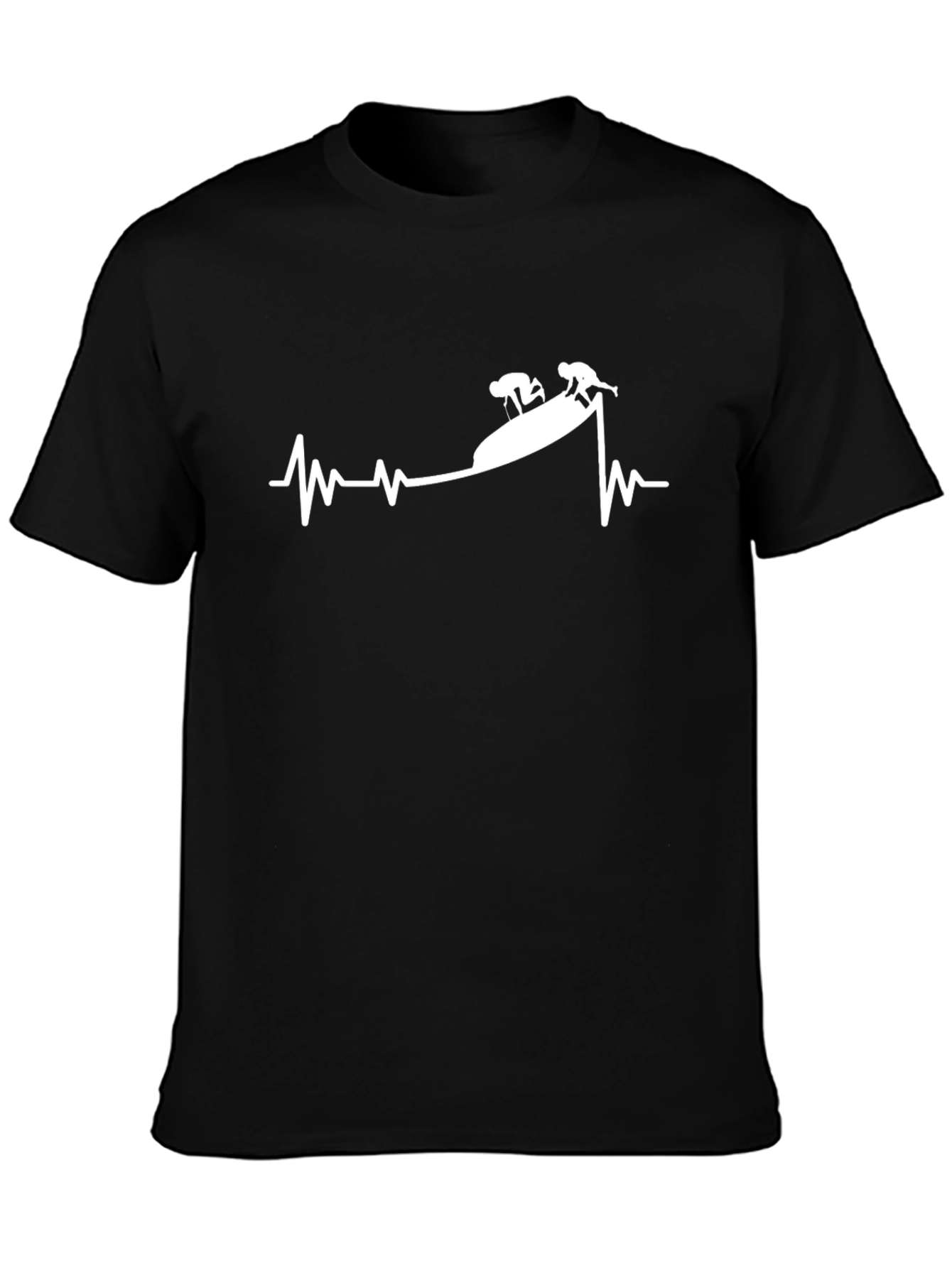 Black Heartbeat Kayak T-Shirt