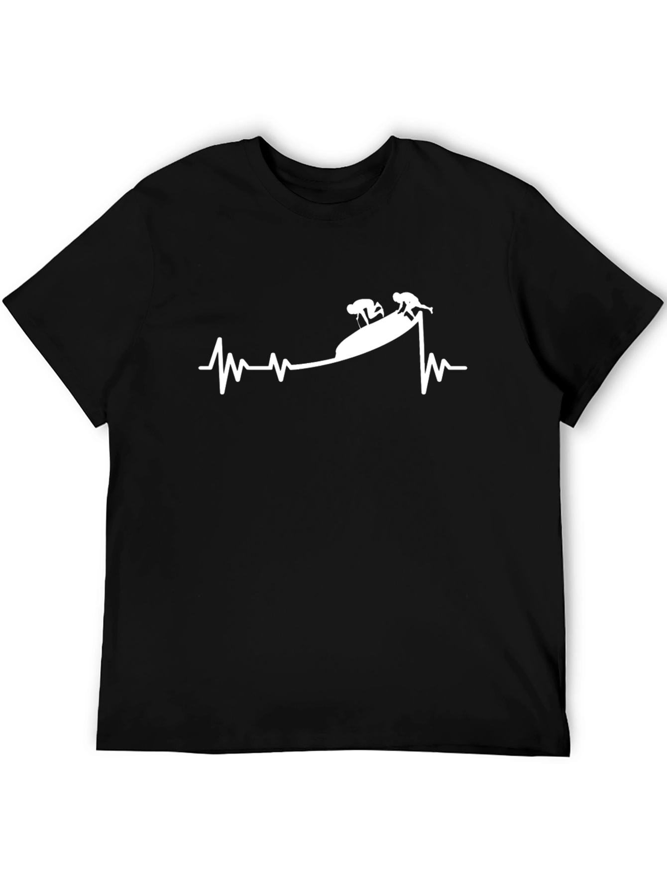 Black Heartbeat Kayak T-Shirt