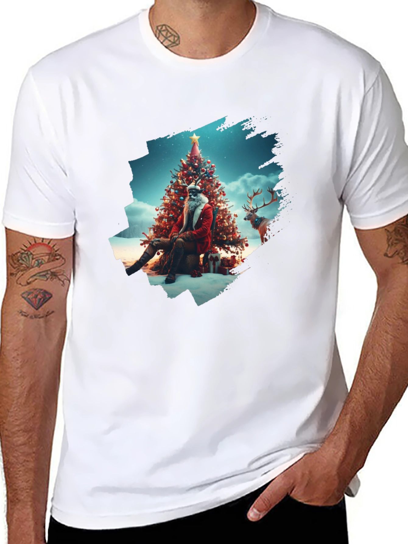 Festive Santa Christmas T-Shirt