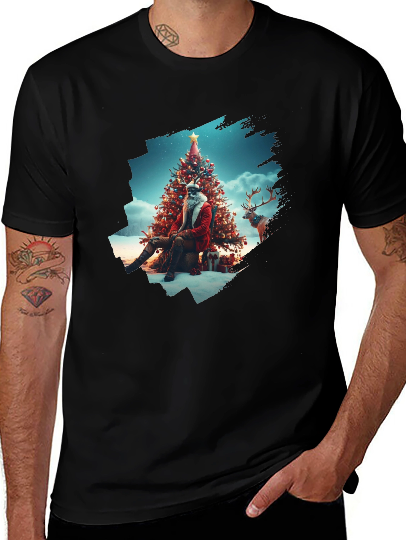 Festive Santa Christmas T-Shirt