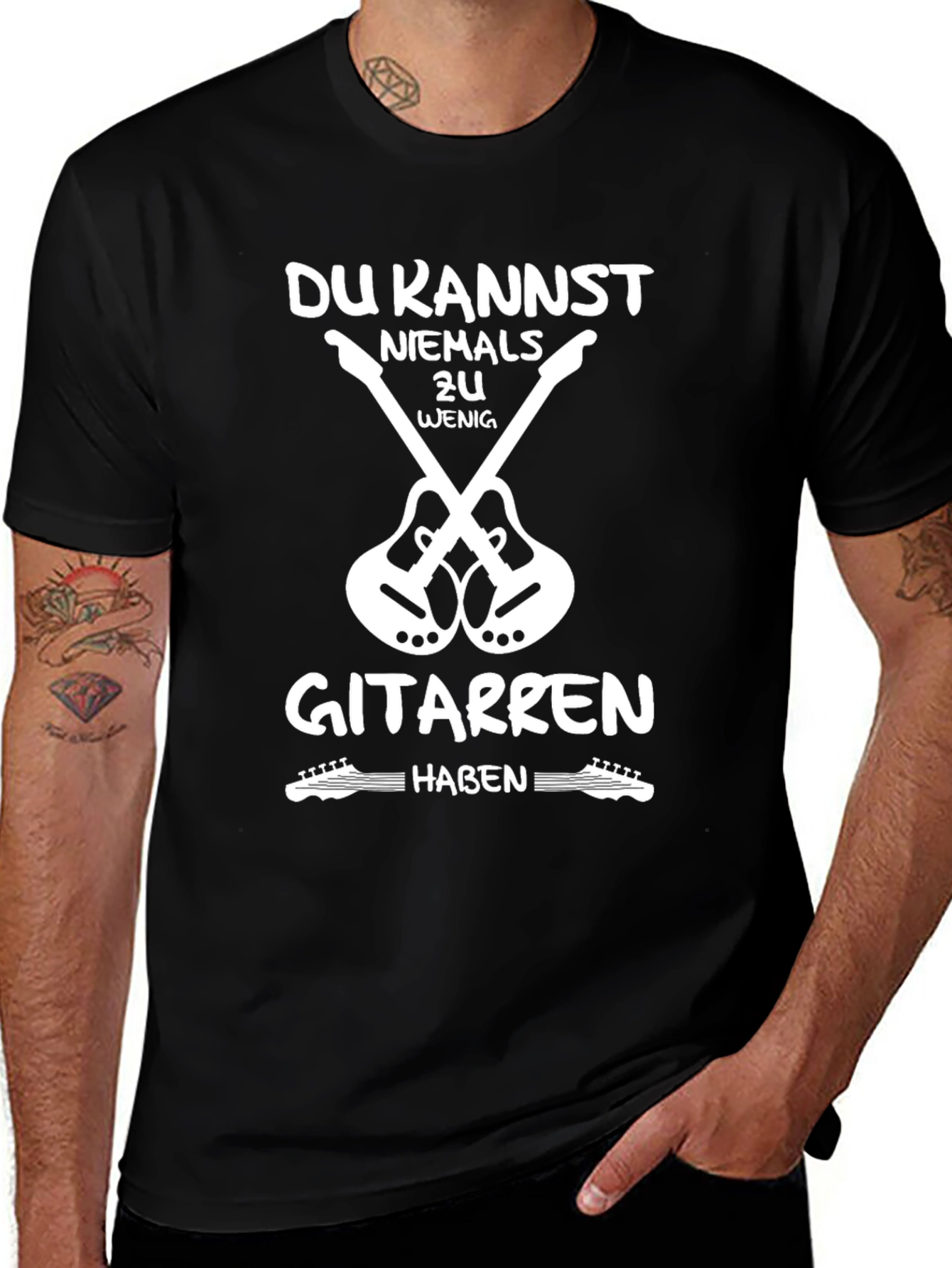 Guitar Lovers T-Shirt: Never Too Many Guitars