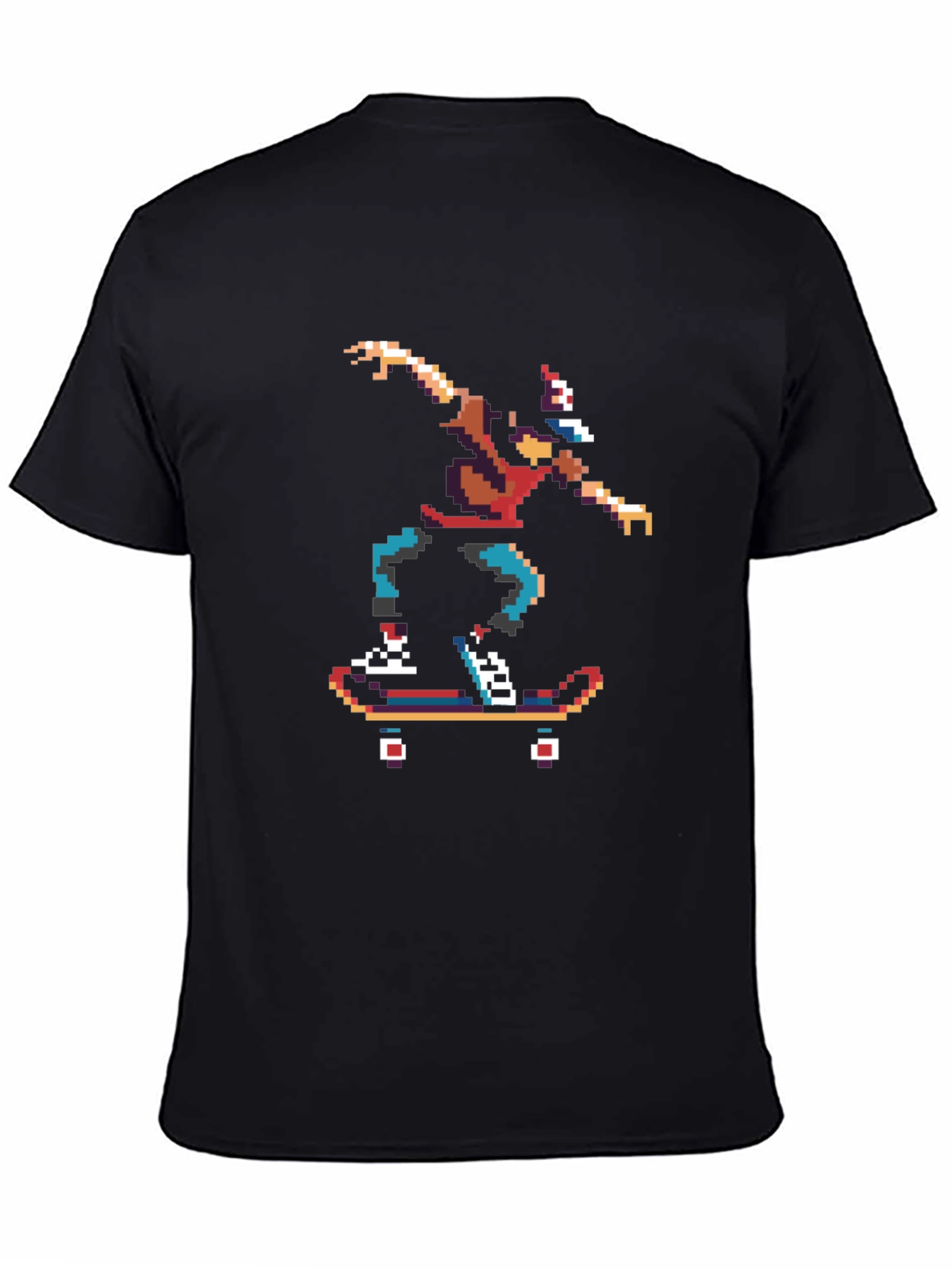 Pixel Skater Graphic Tee - Retro Style