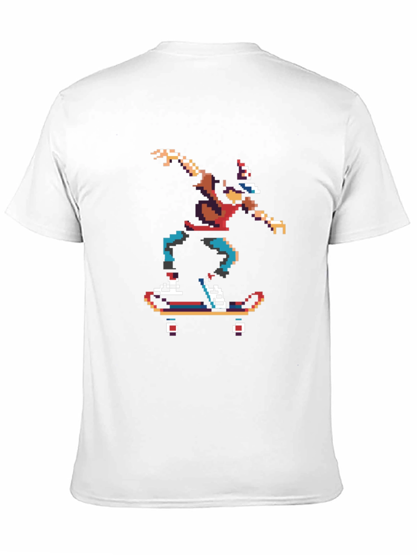 Pixel Skater Graphic Tee - Retro Style