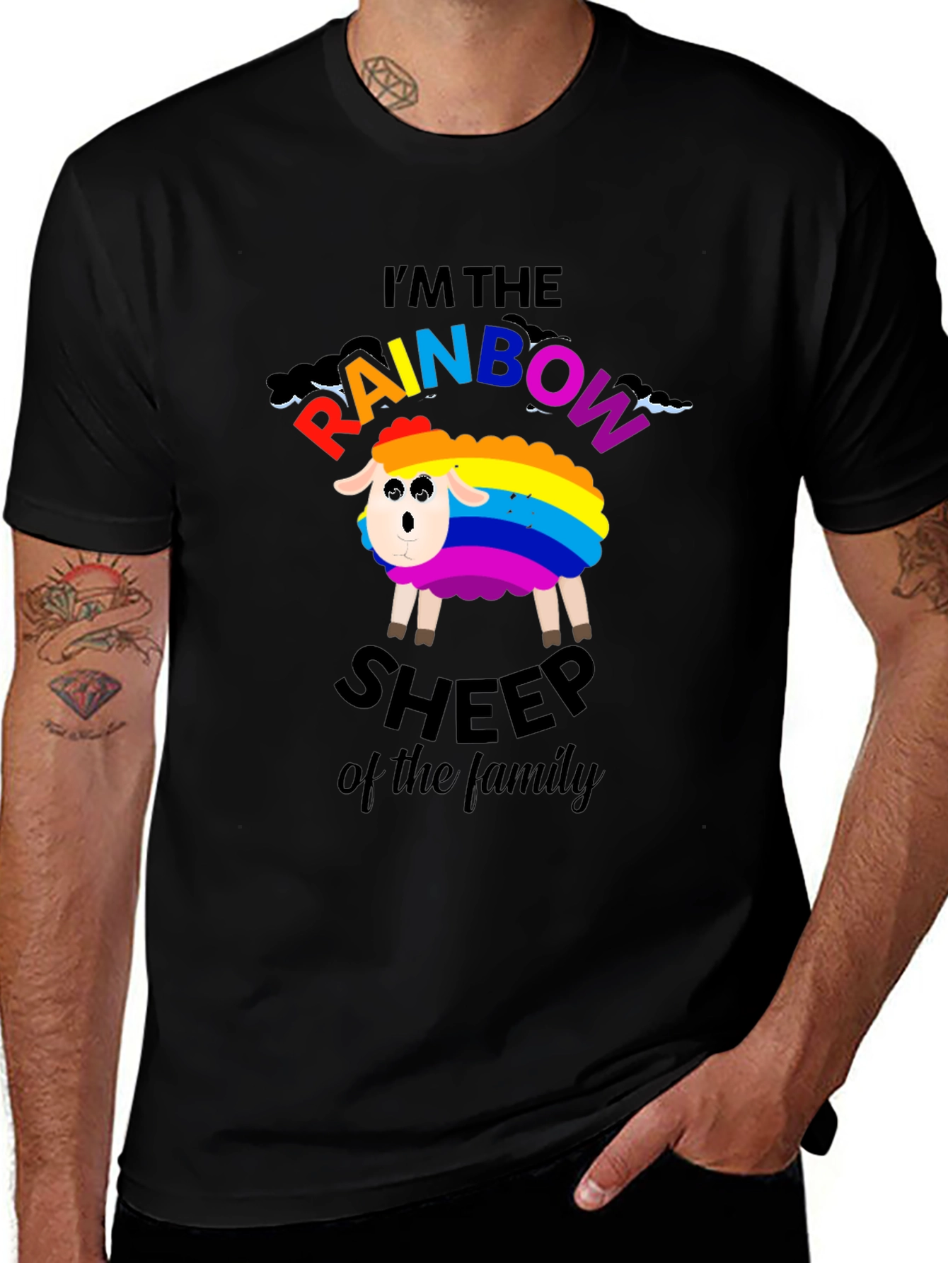 Rainbow Sheep T-Shirt - LGBTQ+ Pride Apparel