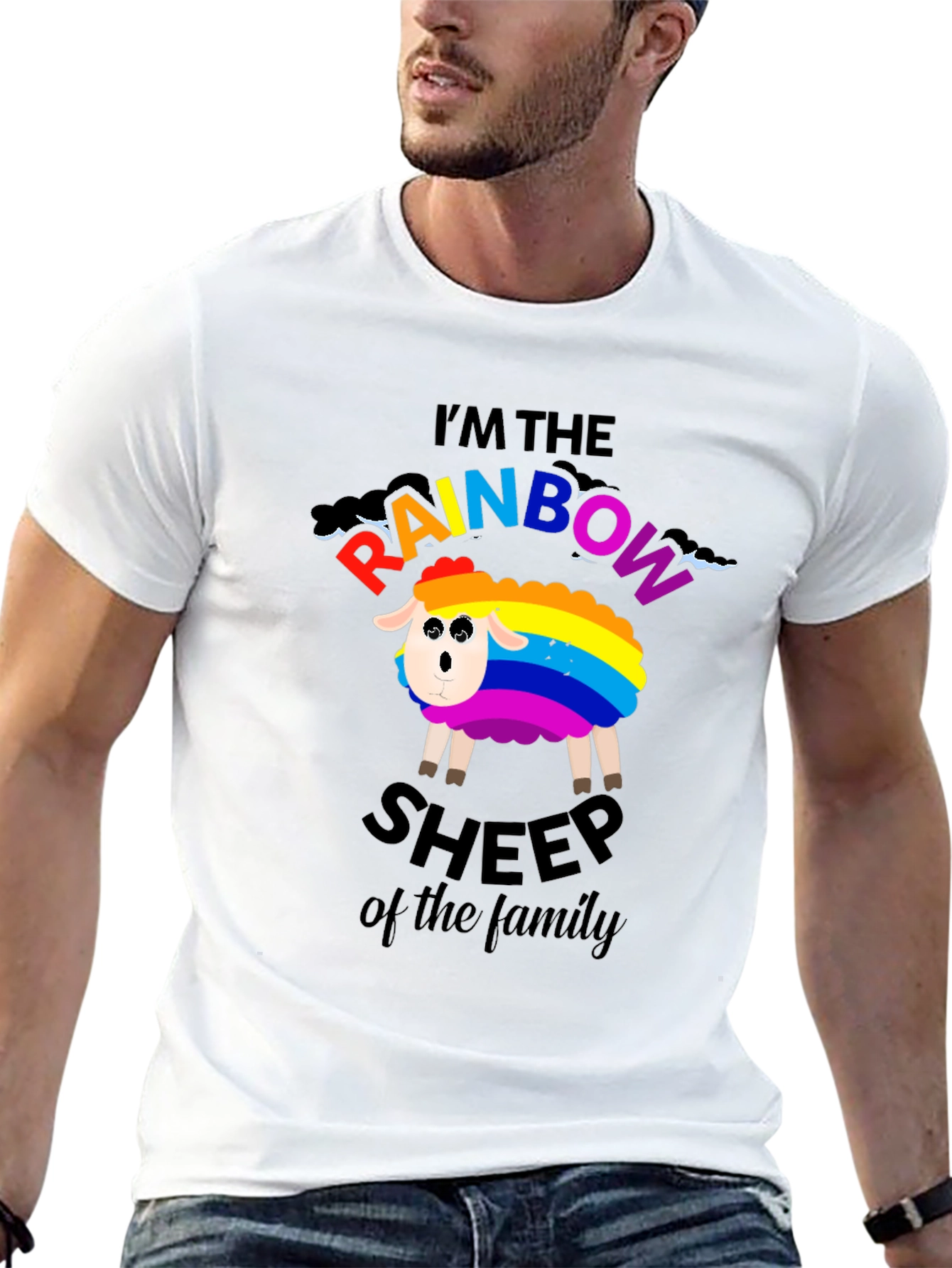 Rainbow Sheep T-Shirt - LGBTQ+ Pride Apparel