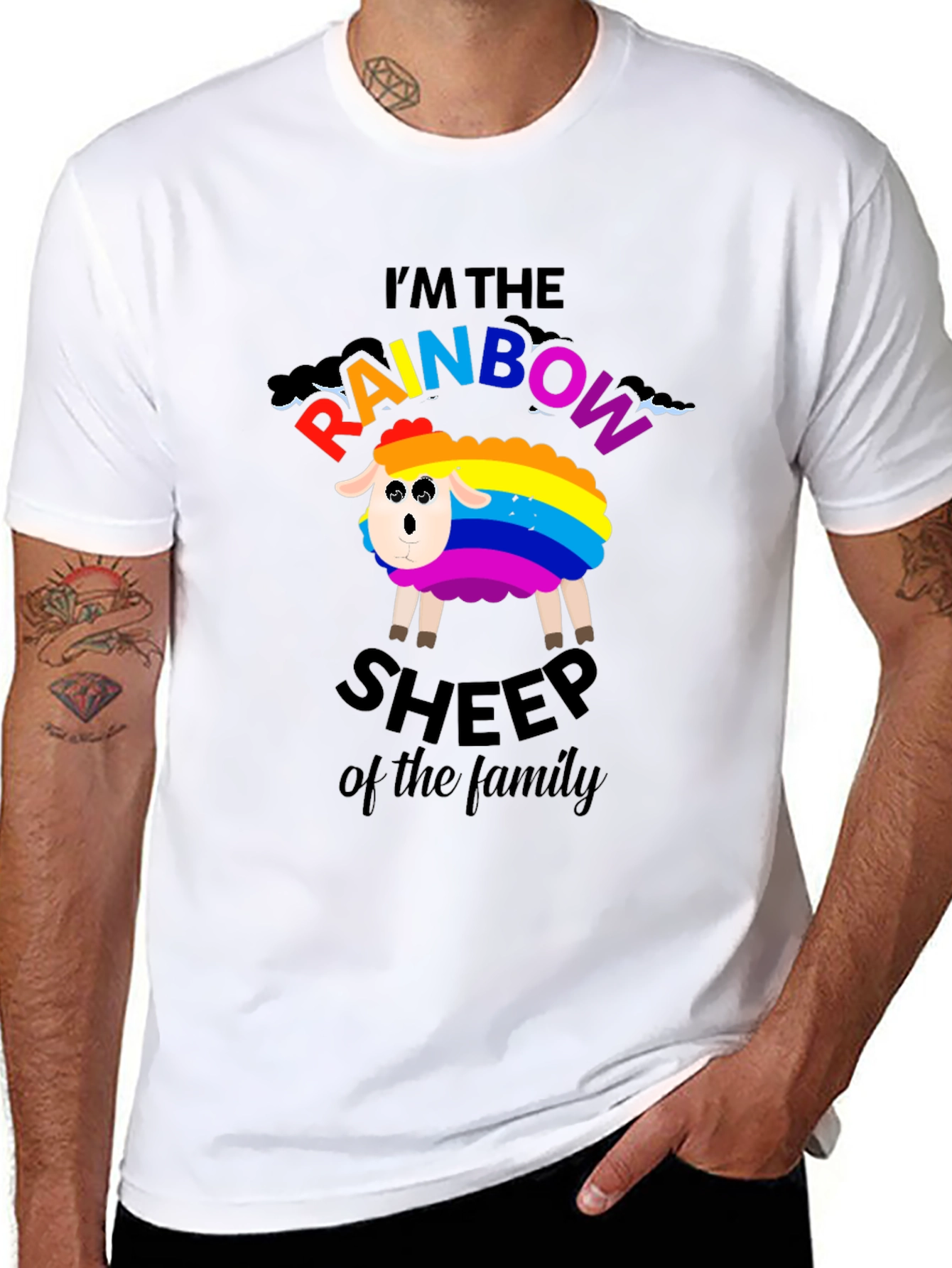 Rainbow Sheep T-Shirt - LGBTQ+ Pride Apparel