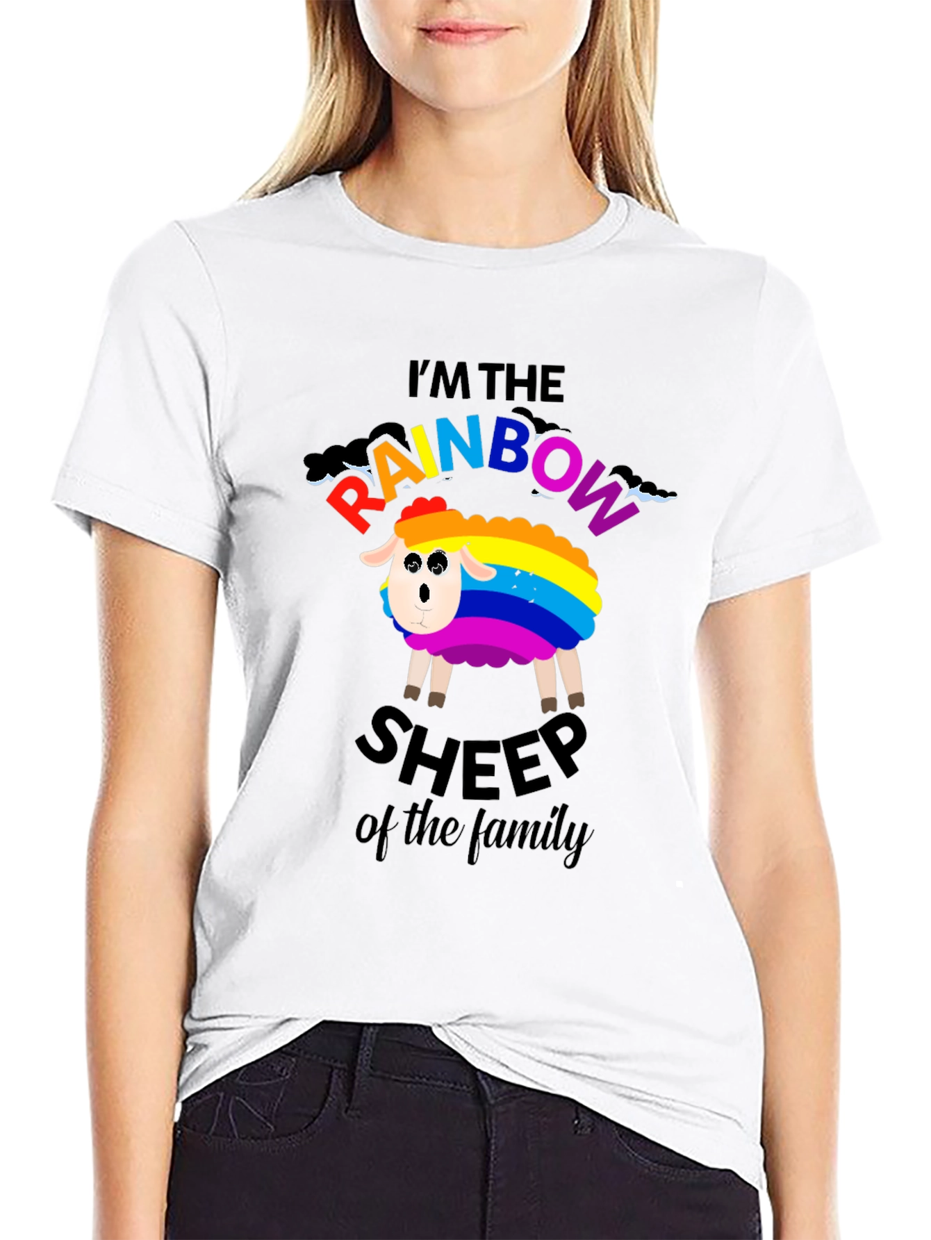 Rainbow Sheep T-Shirt - LGBTQ+ Pride Apparel
