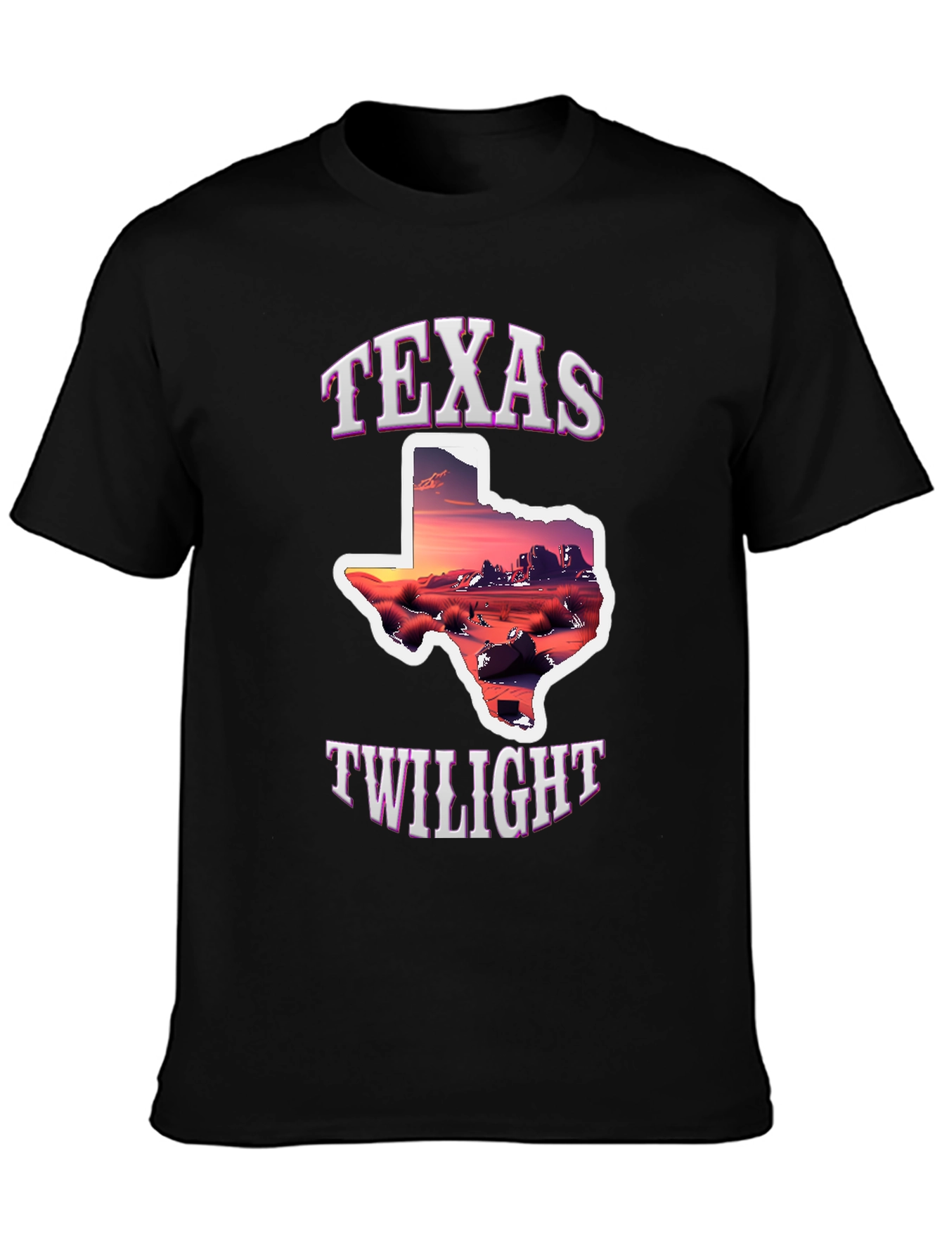 Texas Twilight Graphic Tee - Desert Sunset Shirt