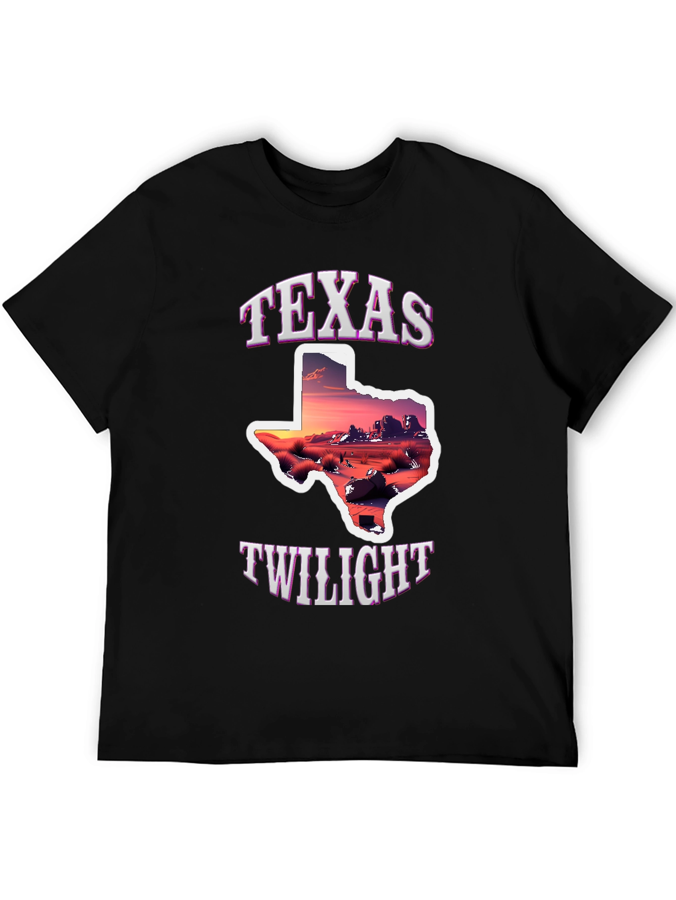 Texas Twilight Graphic Tee - Desert Sunset Shirt