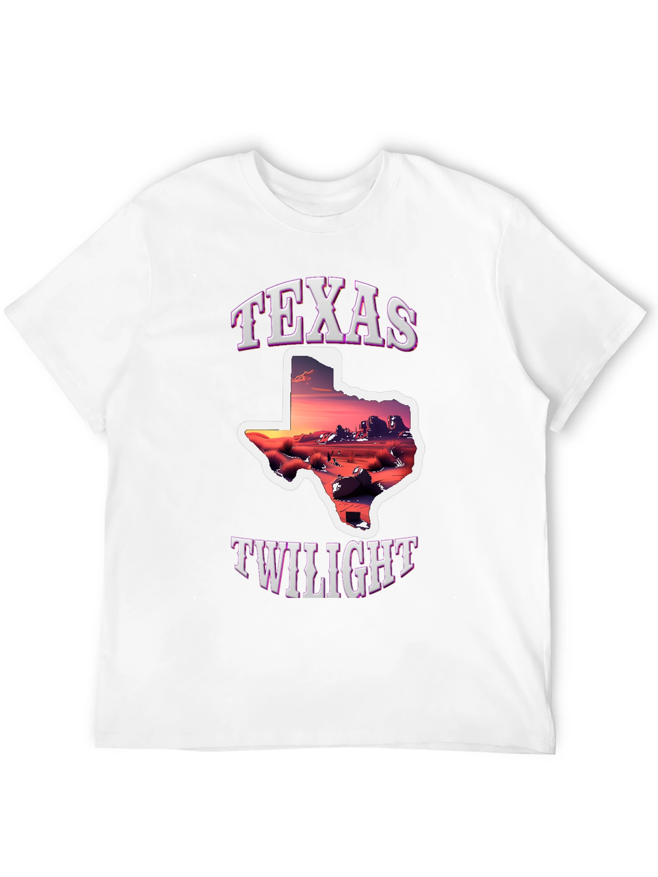 Texas Twilight Graphic Tee - Desert Sunset Shirt