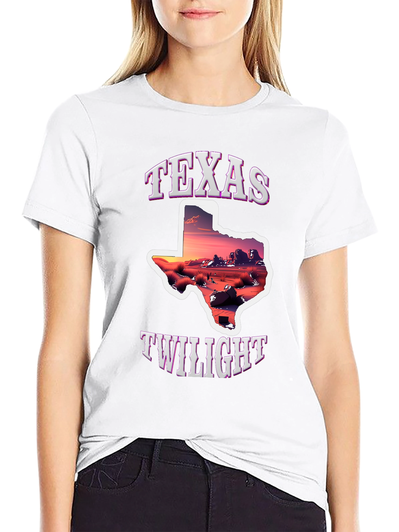 Texas Twilight Graphic Tee - Desert Sunset Shirt