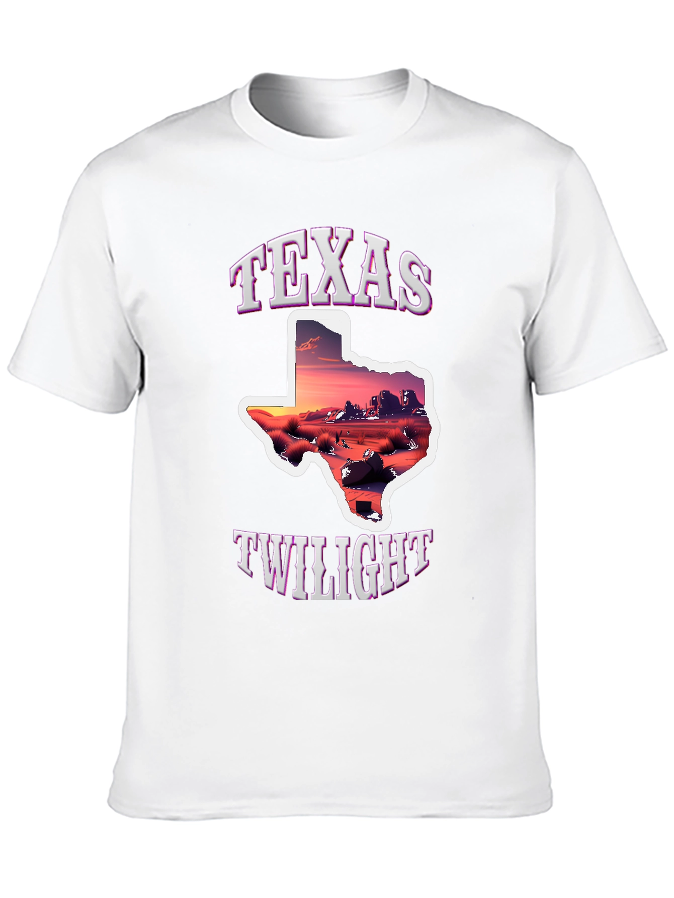 Texas Twilight Graphic Tee - Desert Sunset Shirt