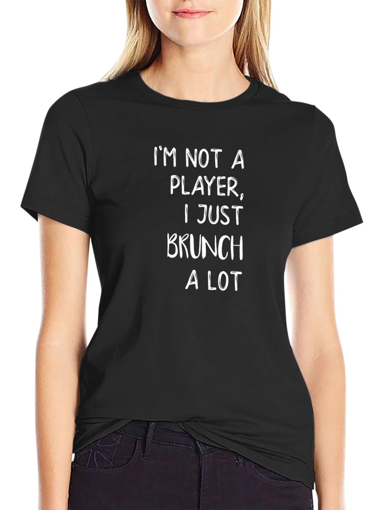 Brunch Lover Graphic Tee - Black Cotton T-Shirt