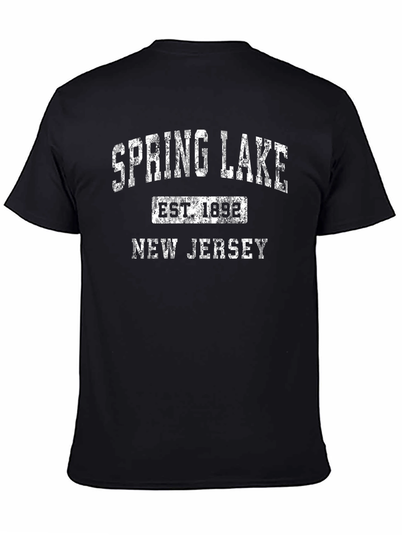Spring Lake New Jersey Est. 1892 Black T-Shirt