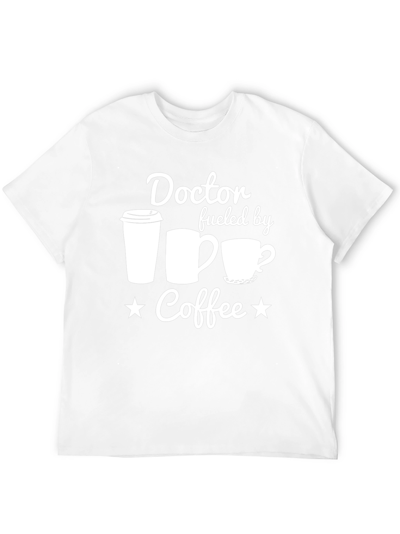 Doctor Fueled By Coffee Black T-Shirt