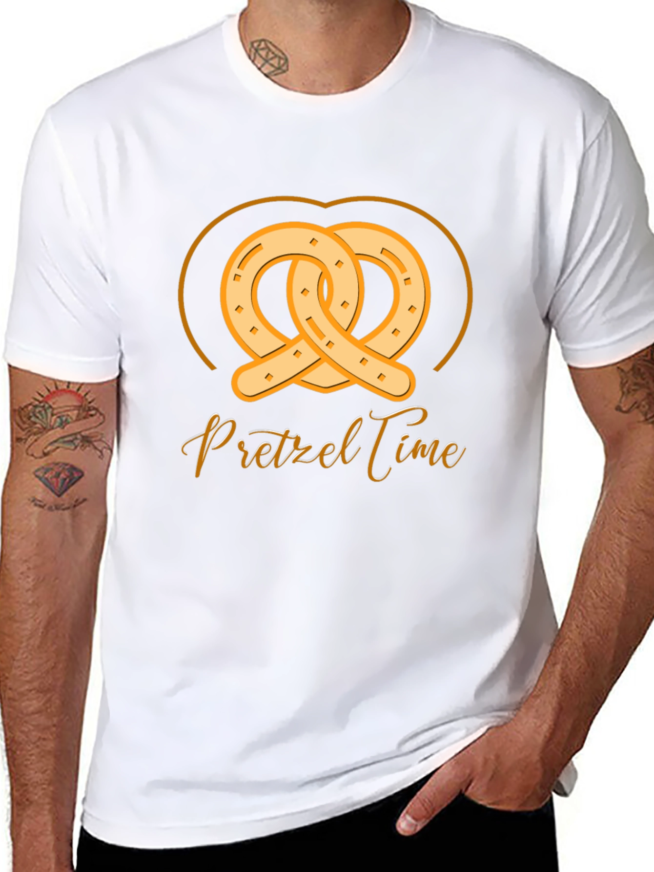 Pretzel Time Graphic T-Shirt - Soft Cotton Tee
