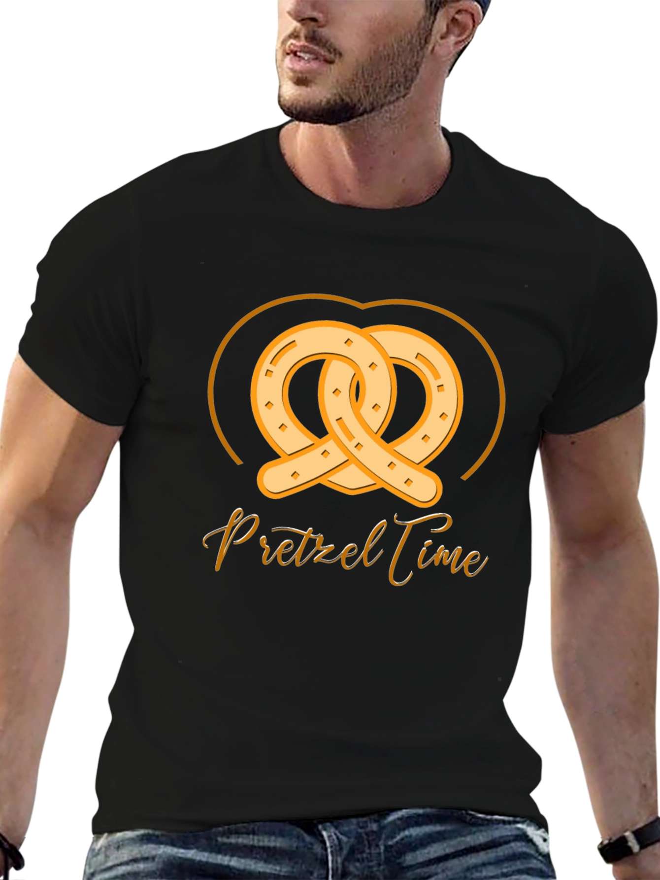 Pretzel Time Graphic T-Shirt - Soft Cotton Tee