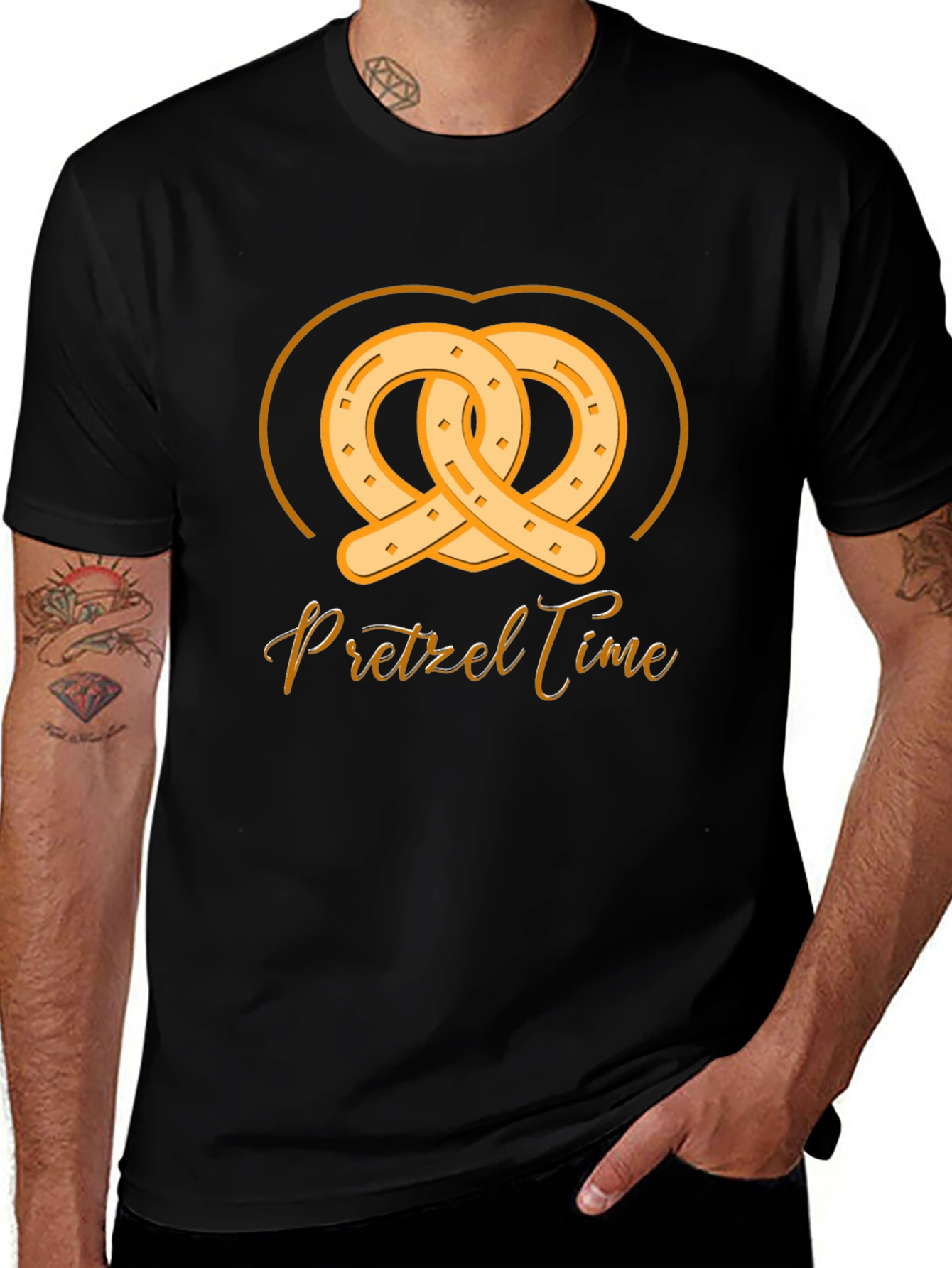 Pretzel Time Graphic T-Shirt - Soft Cotton Tee