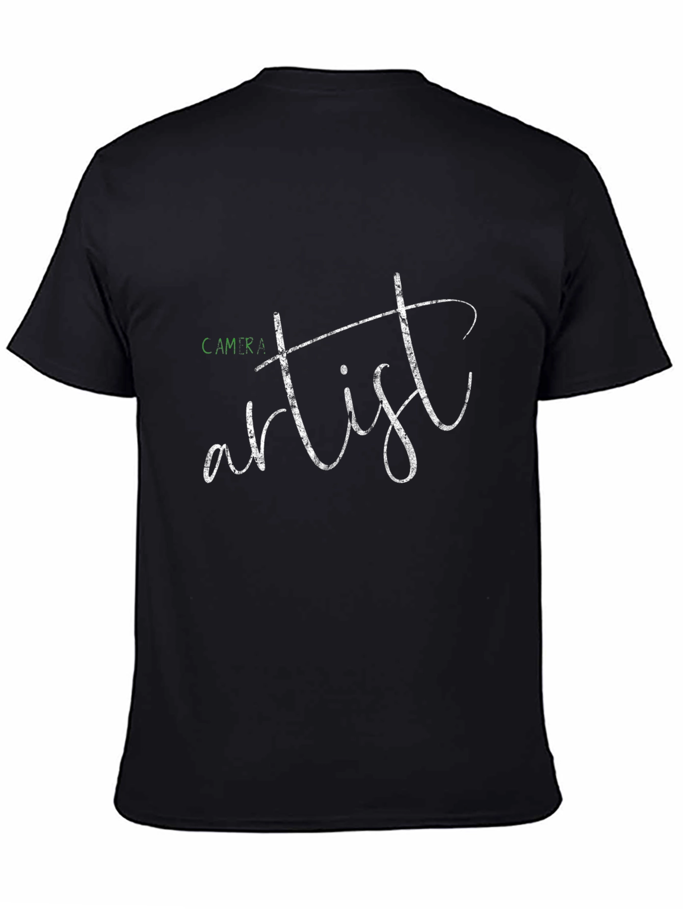 Camera Artist Graphic T-Shirt - Black